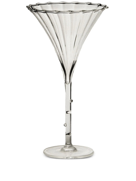 Trumpet transparent aperitif glasses (set of four)