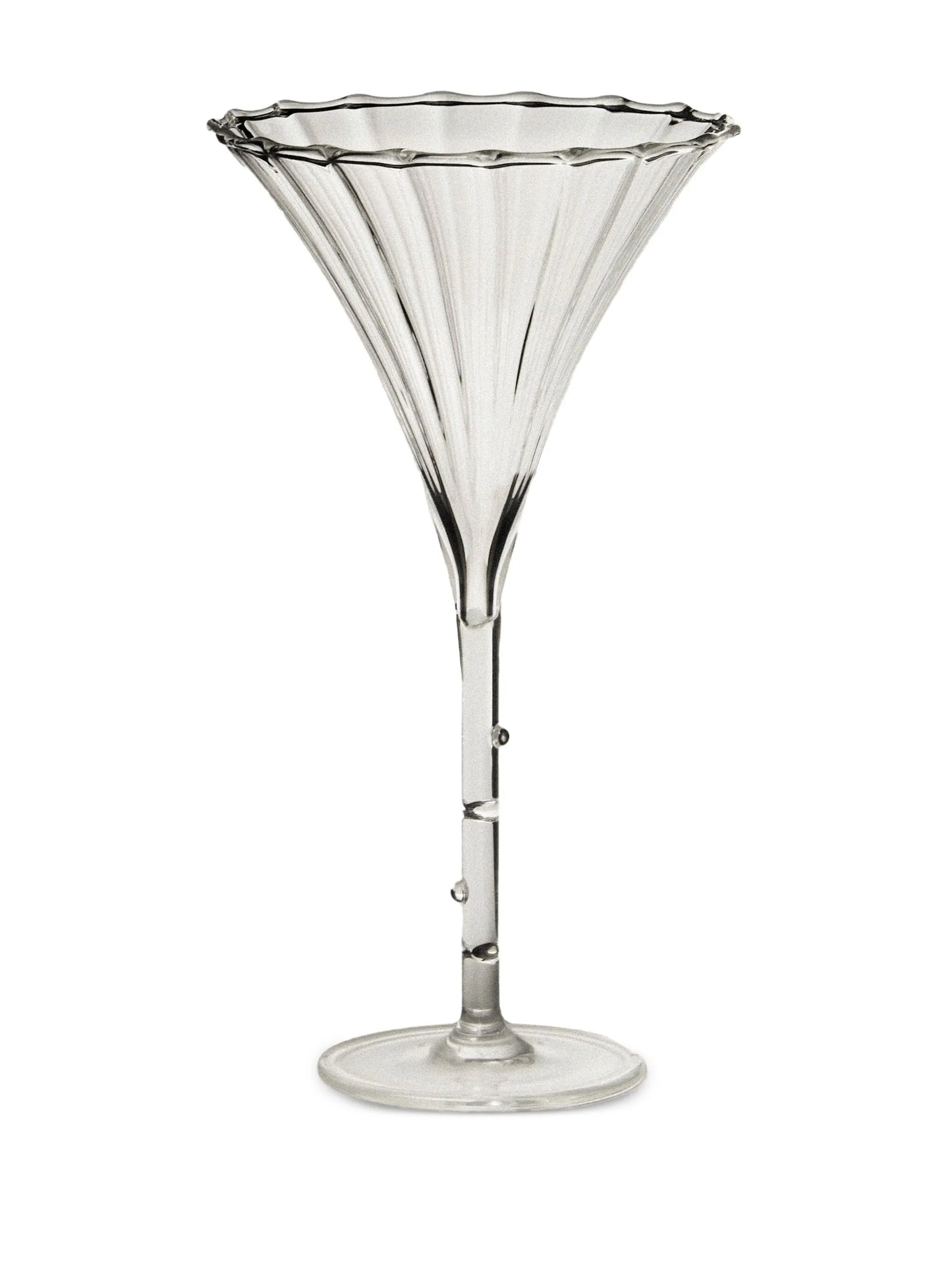 Trumpet transparent aperitif glasses (set of four)