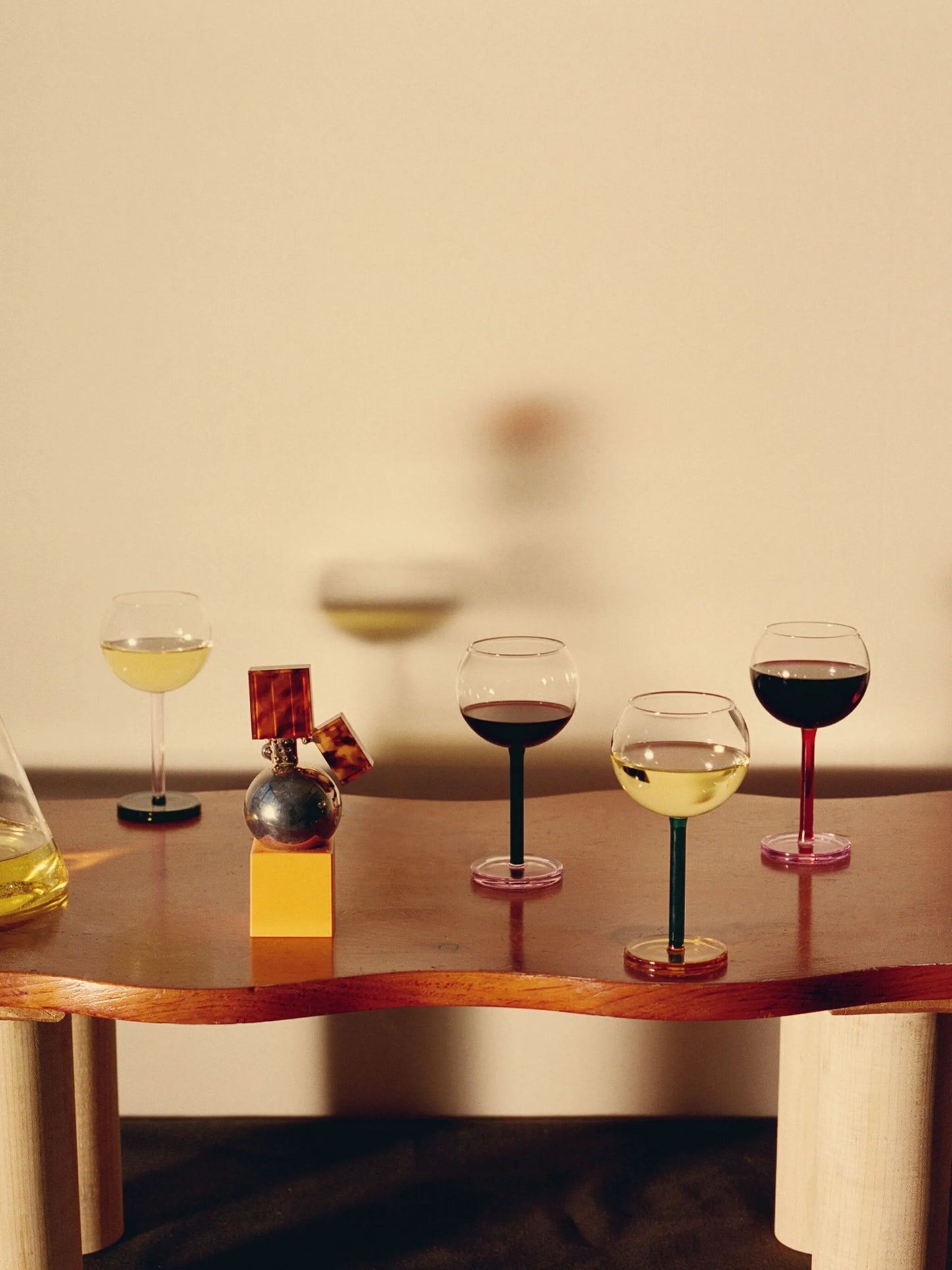 Bilboquet translucent wine glasses (set of two)