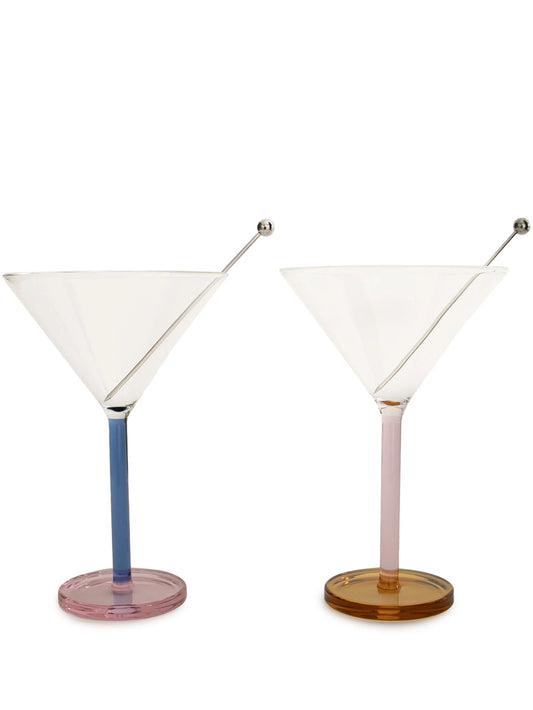 Piano translucent cocktail glasses (set of two)