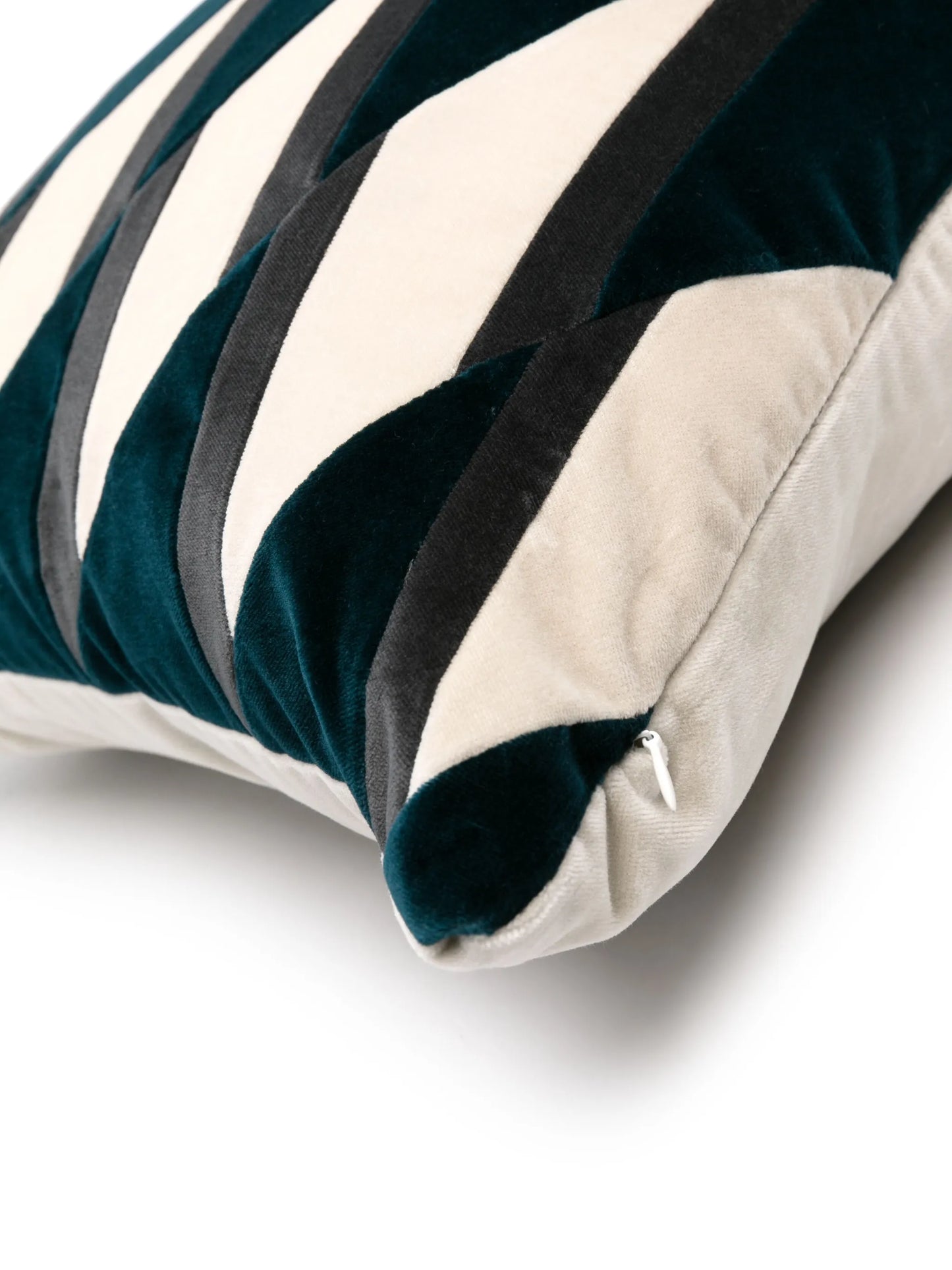 Layla geometric-print velvet cushion (50cm x 60cm)