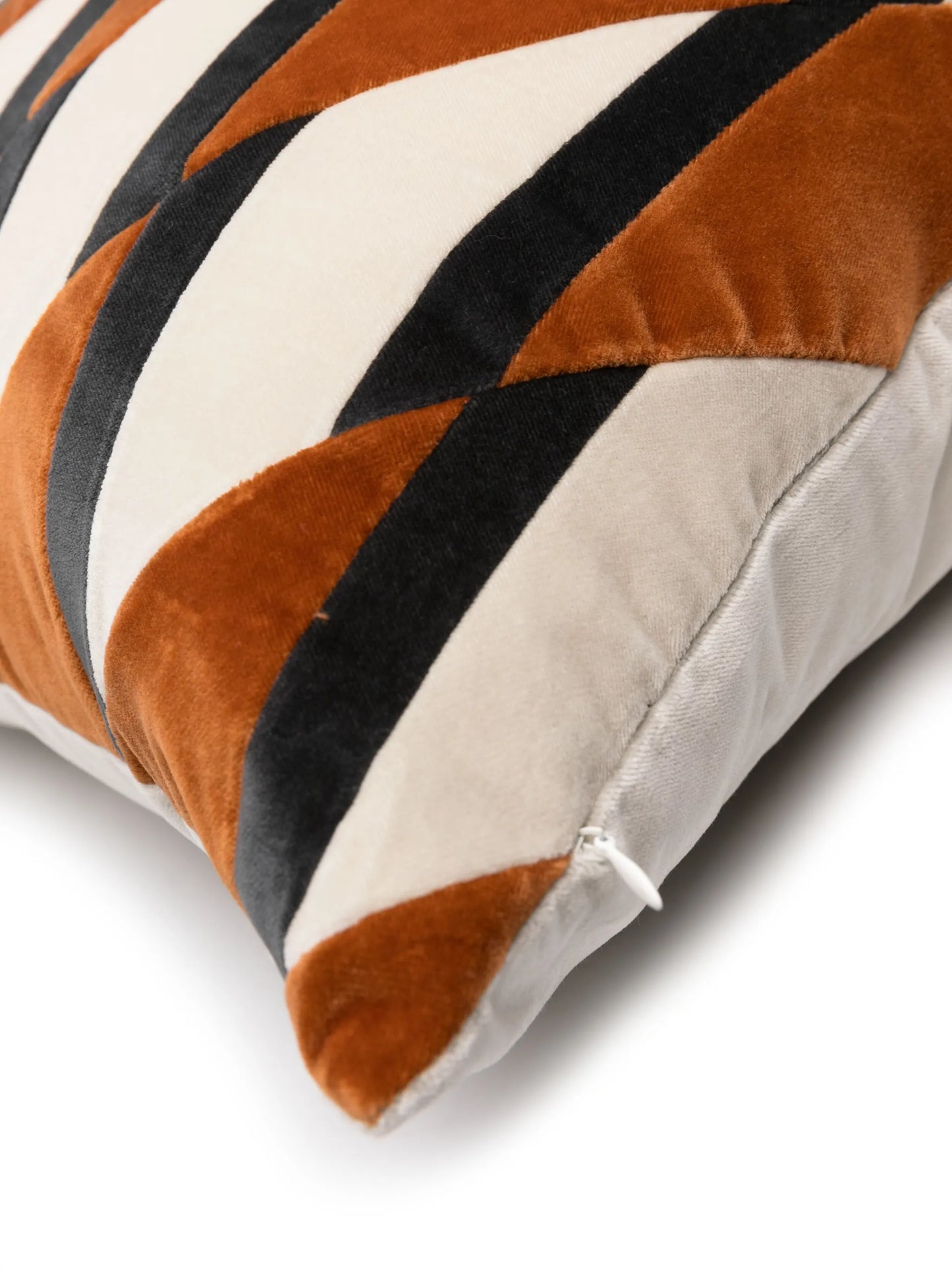Layla geometric-print velvet cushion (50cm x 60cm)