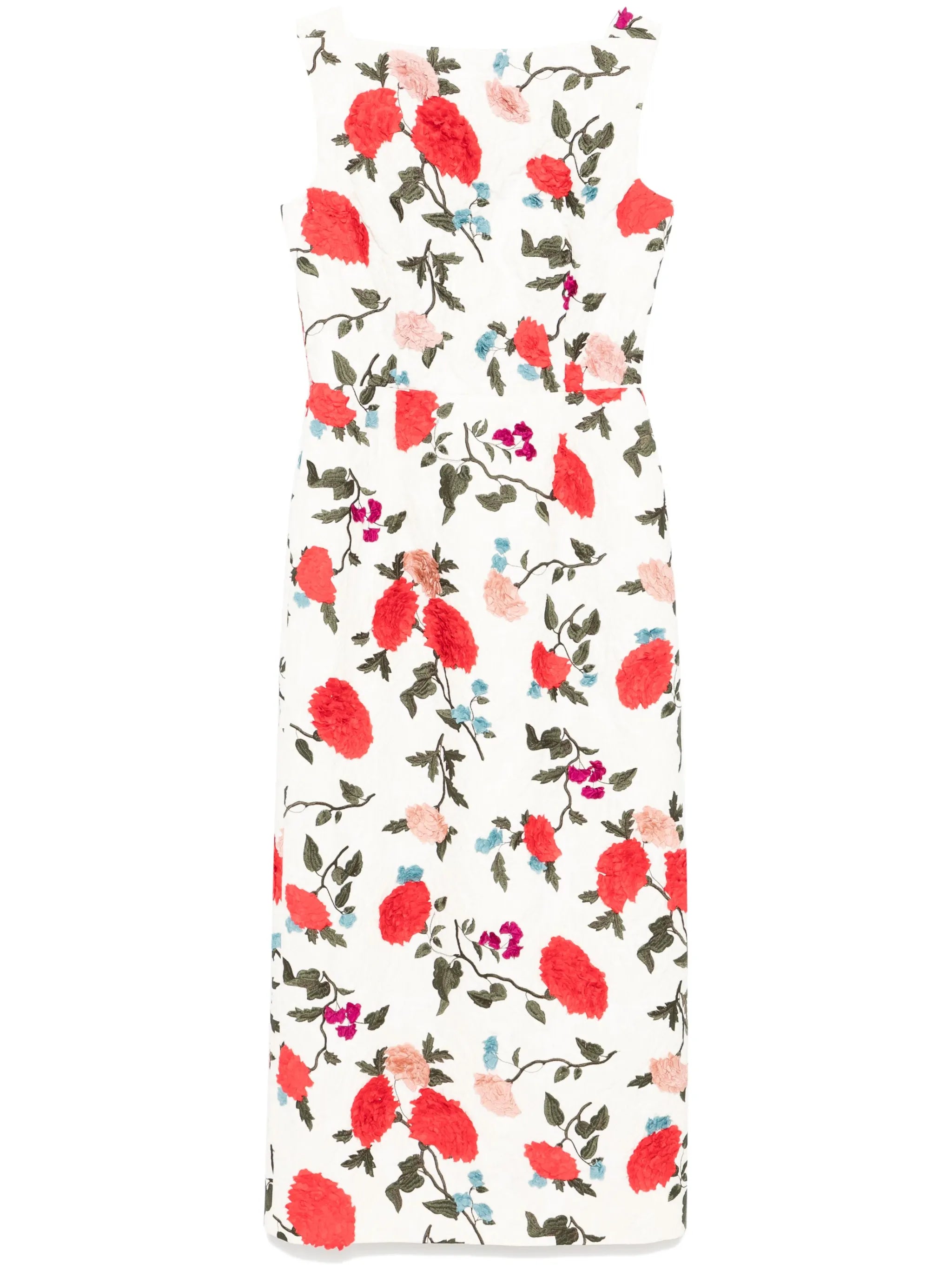 boat-neck sleeveless cocktail dress