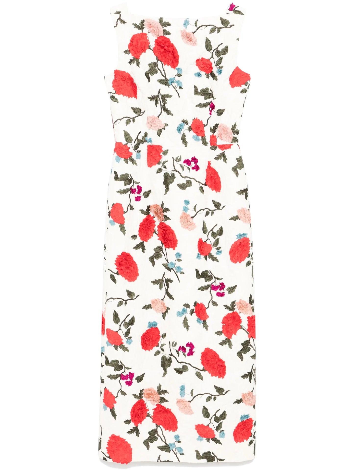 boat-neck sleeveless cocktail dress