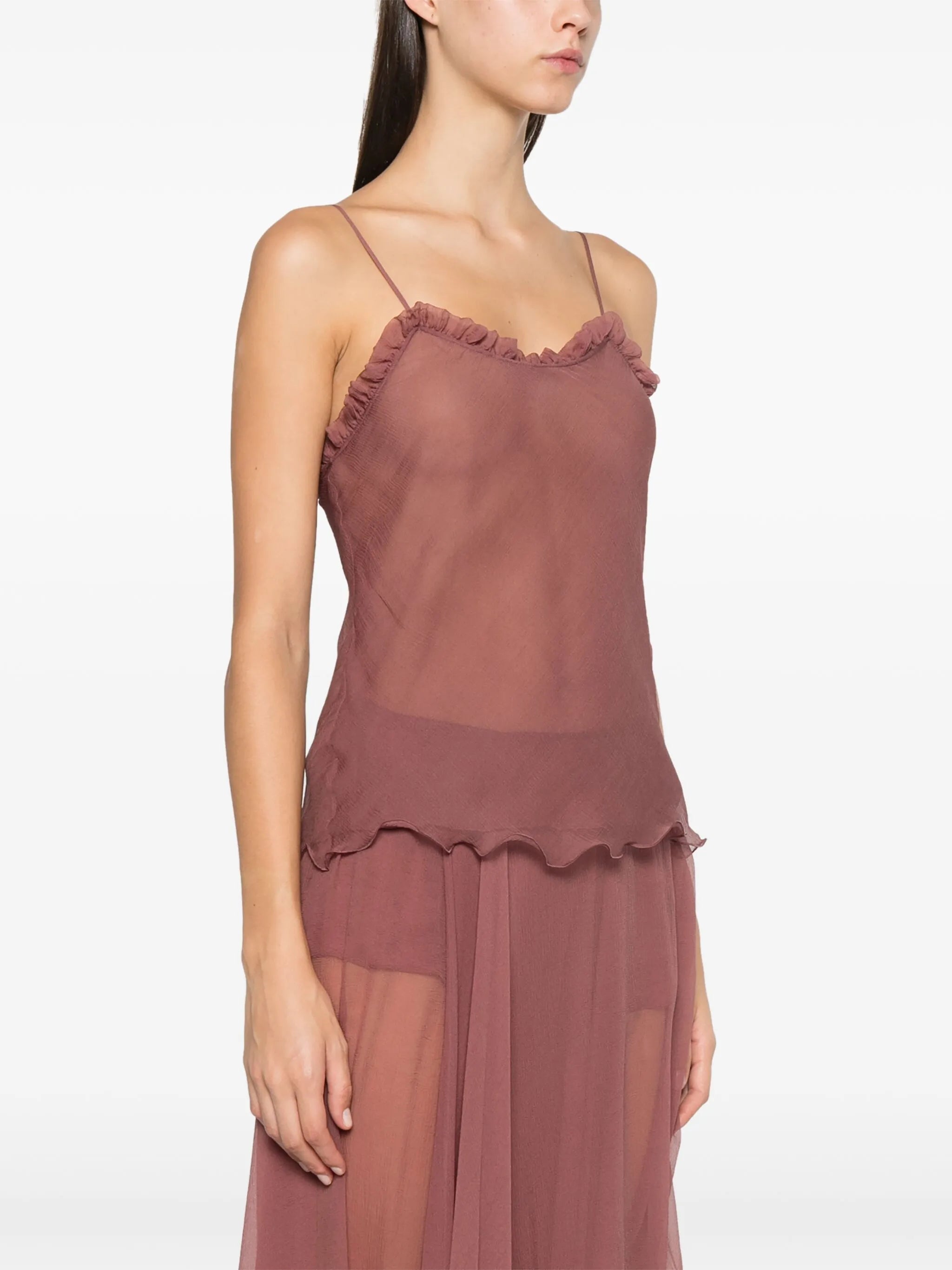 ruffled camisole