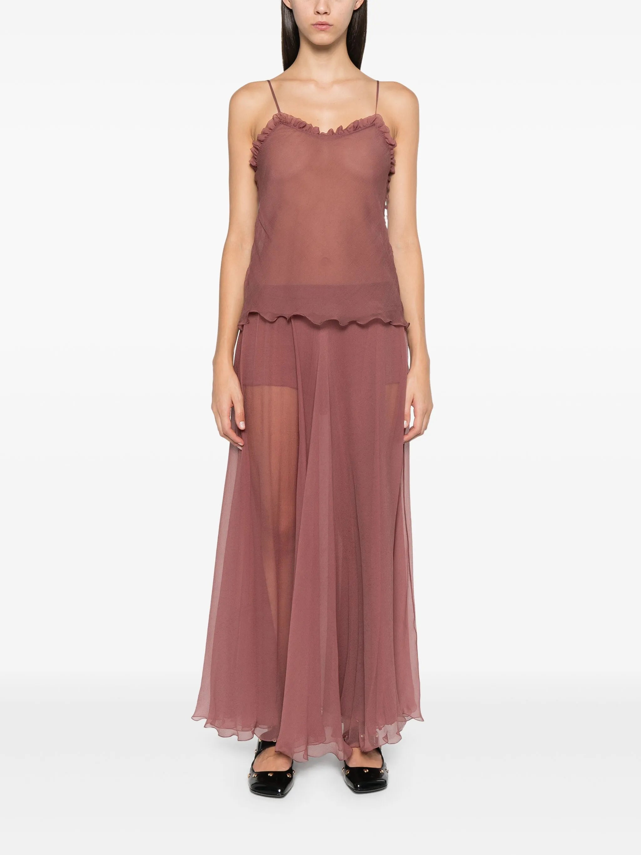 ruffled camisole