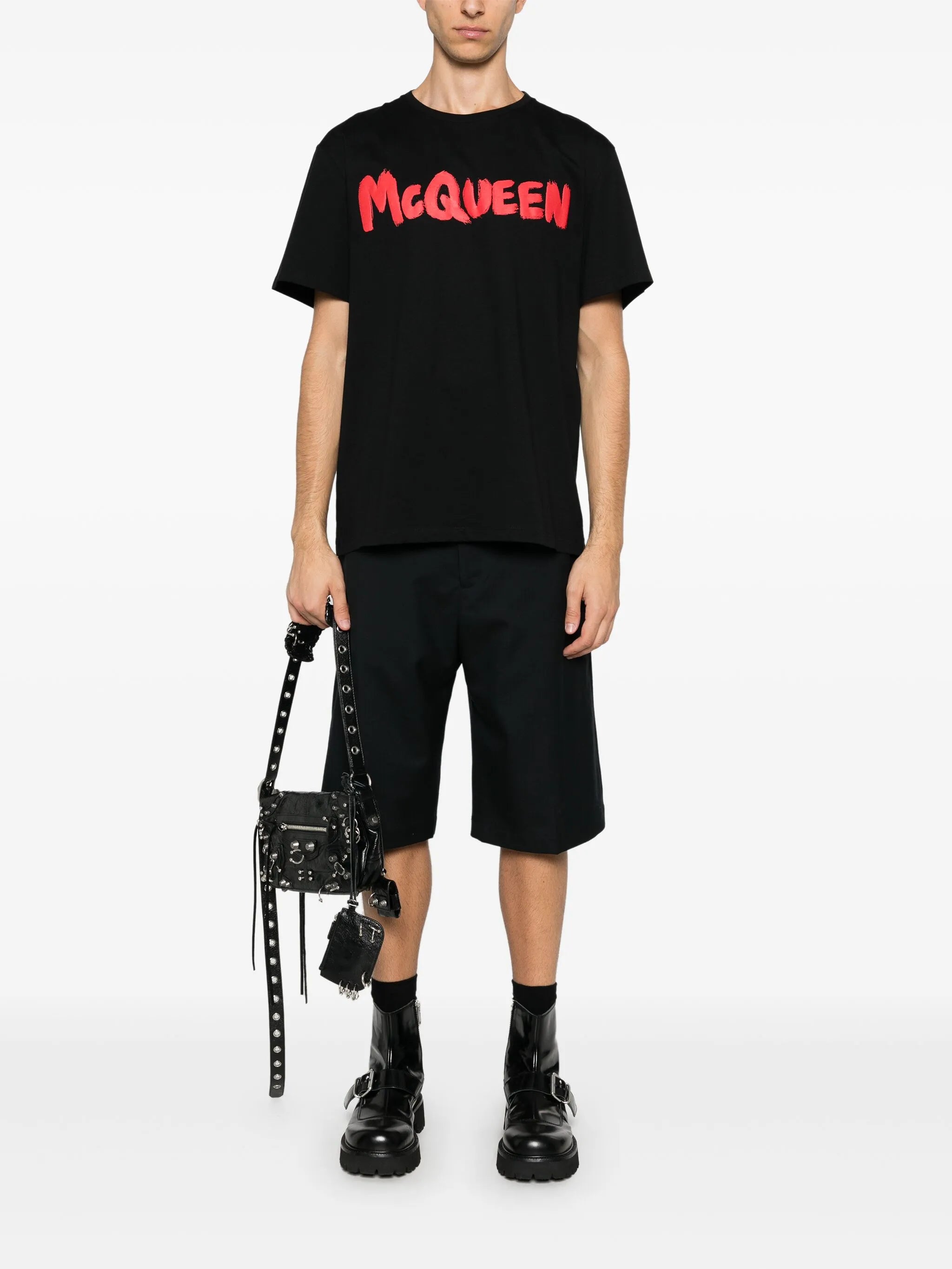 logo graffiti-print t-shirt