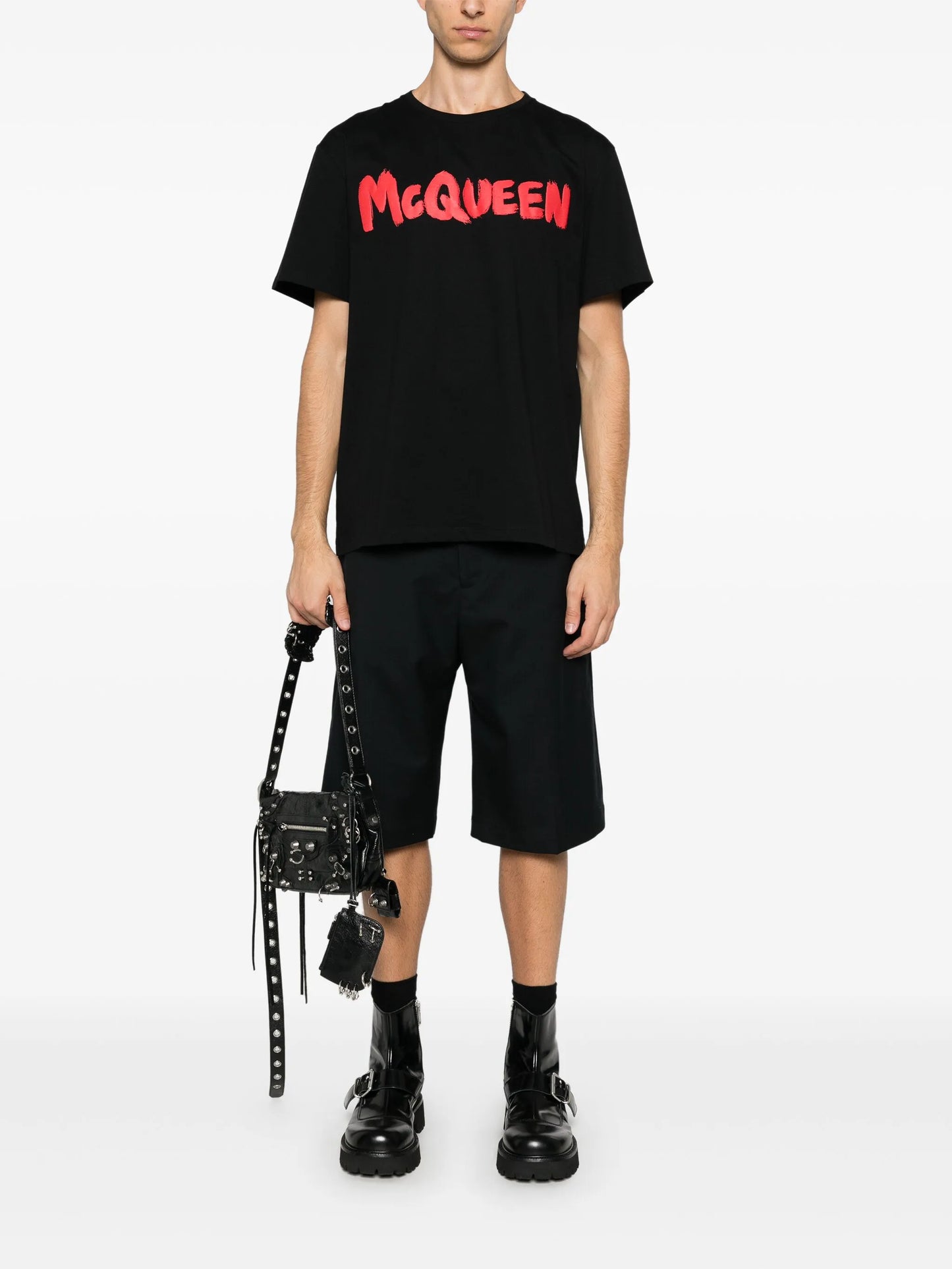logo graffiti-print t-shirt