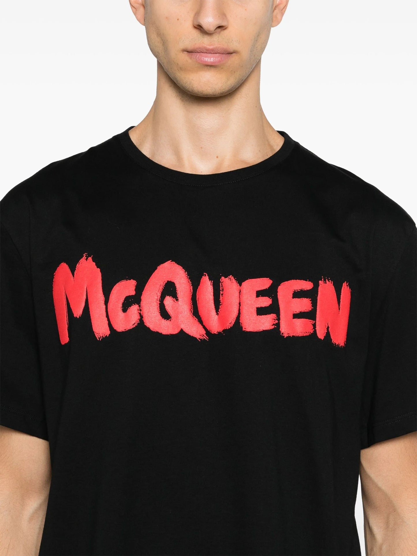 logo graffiti-print t-shirt