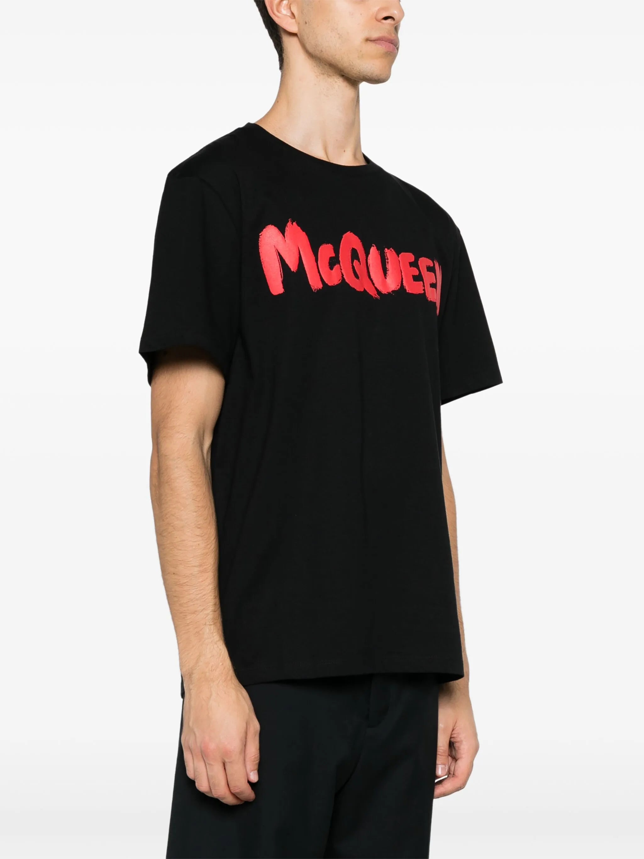 logo graffiti-print t-shirt