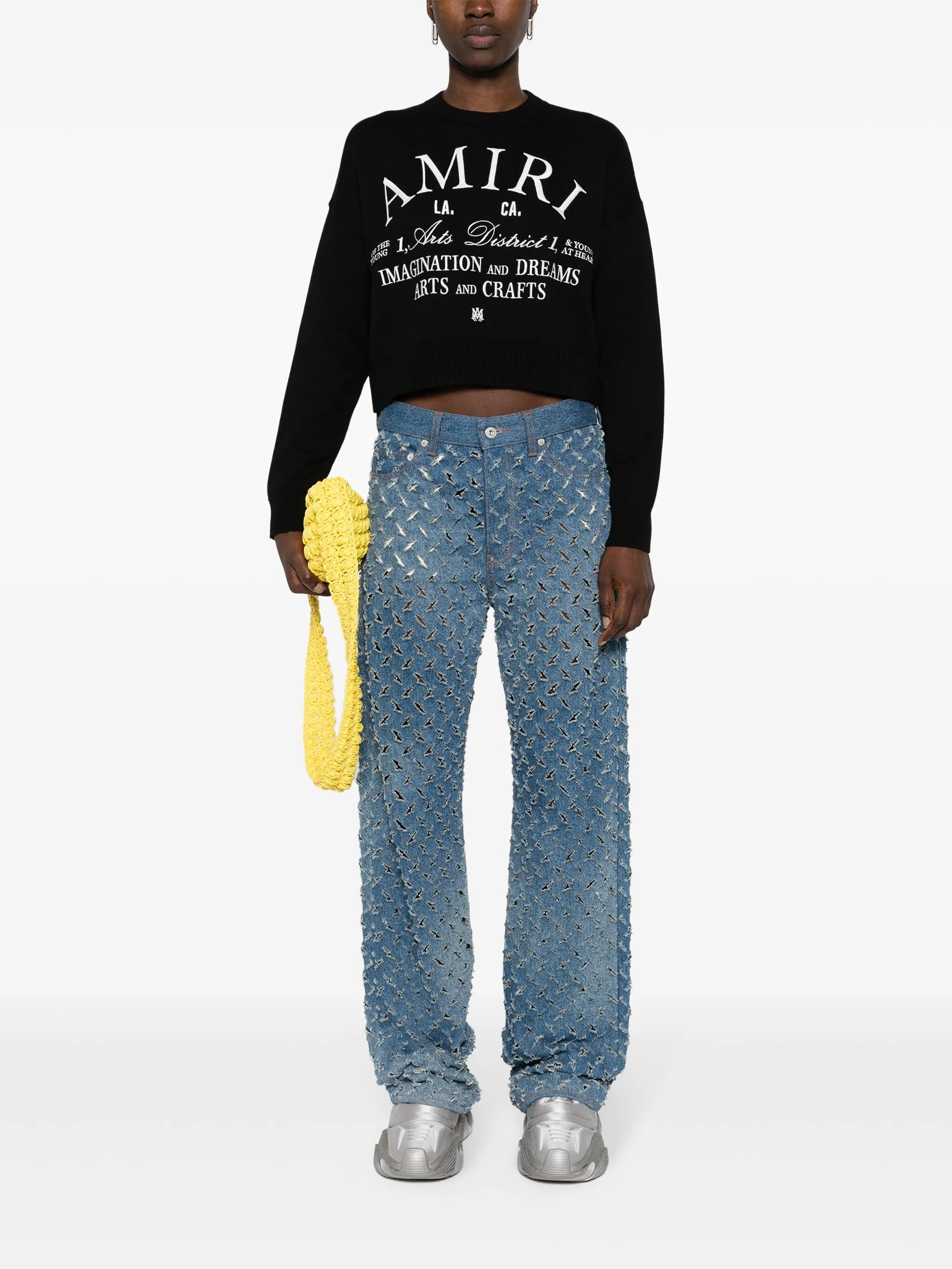 logo-embroidered cotton jumper