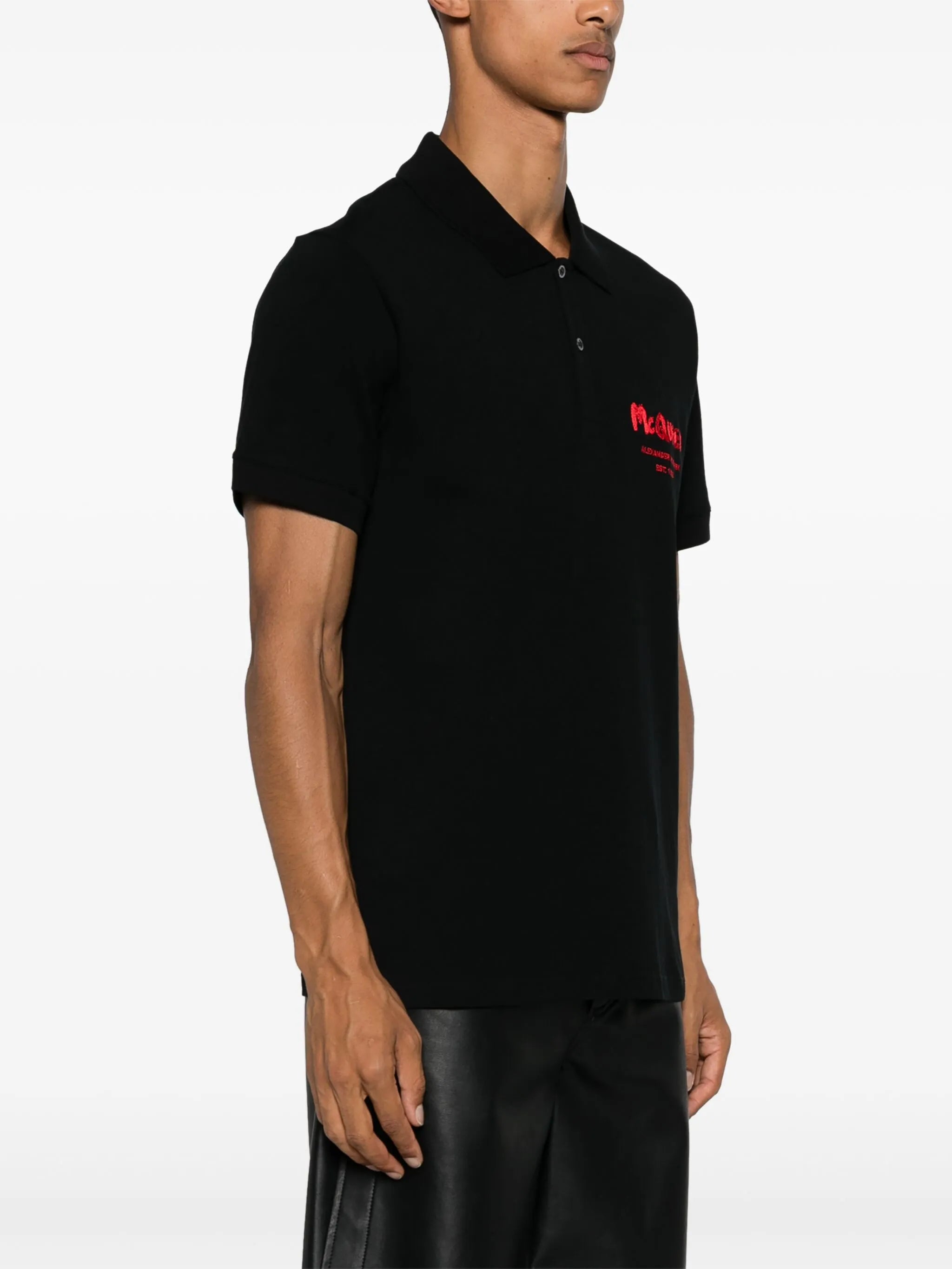 embroidered-logo polo shirt