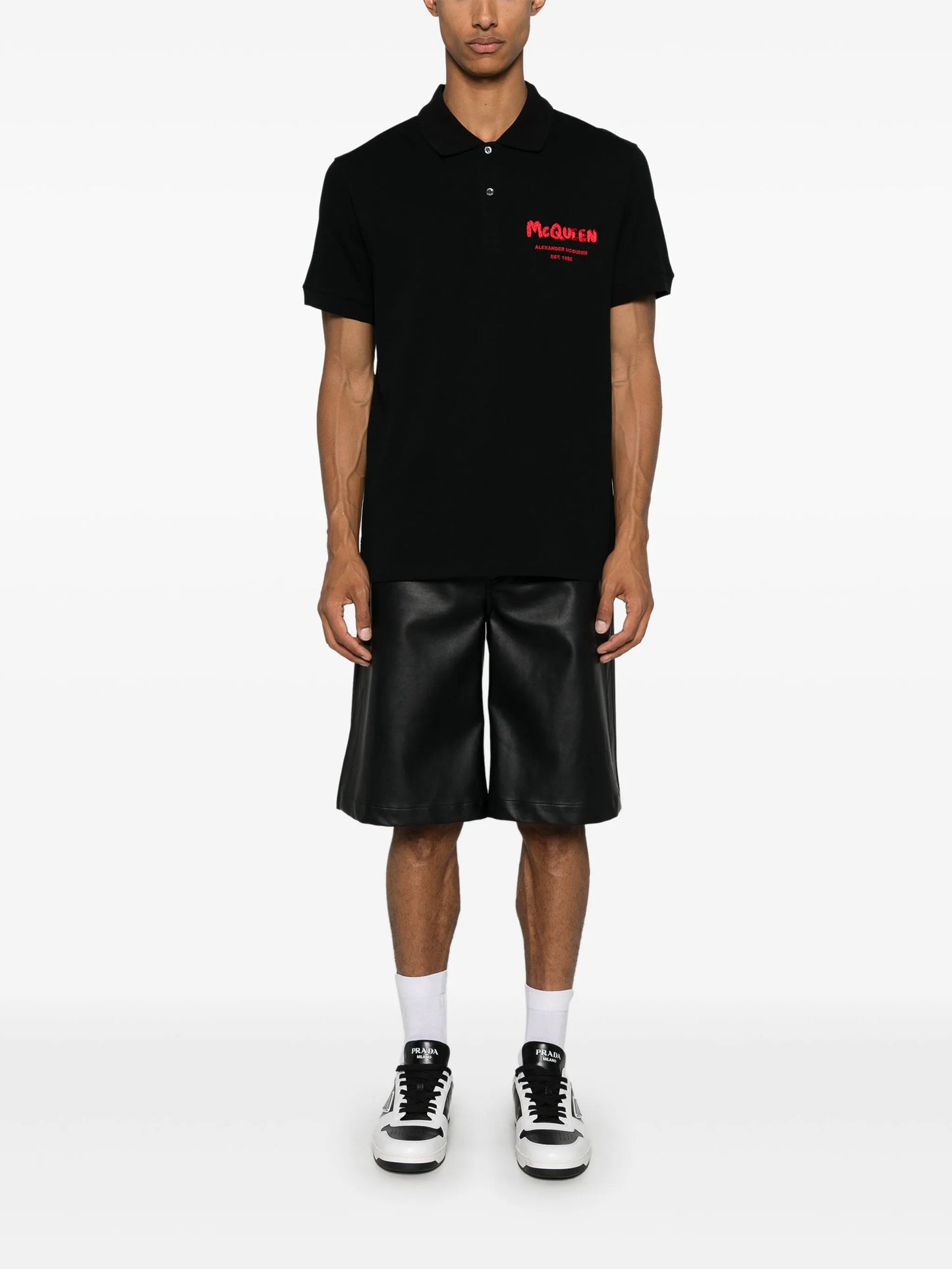 embroidered-logo polo shirt