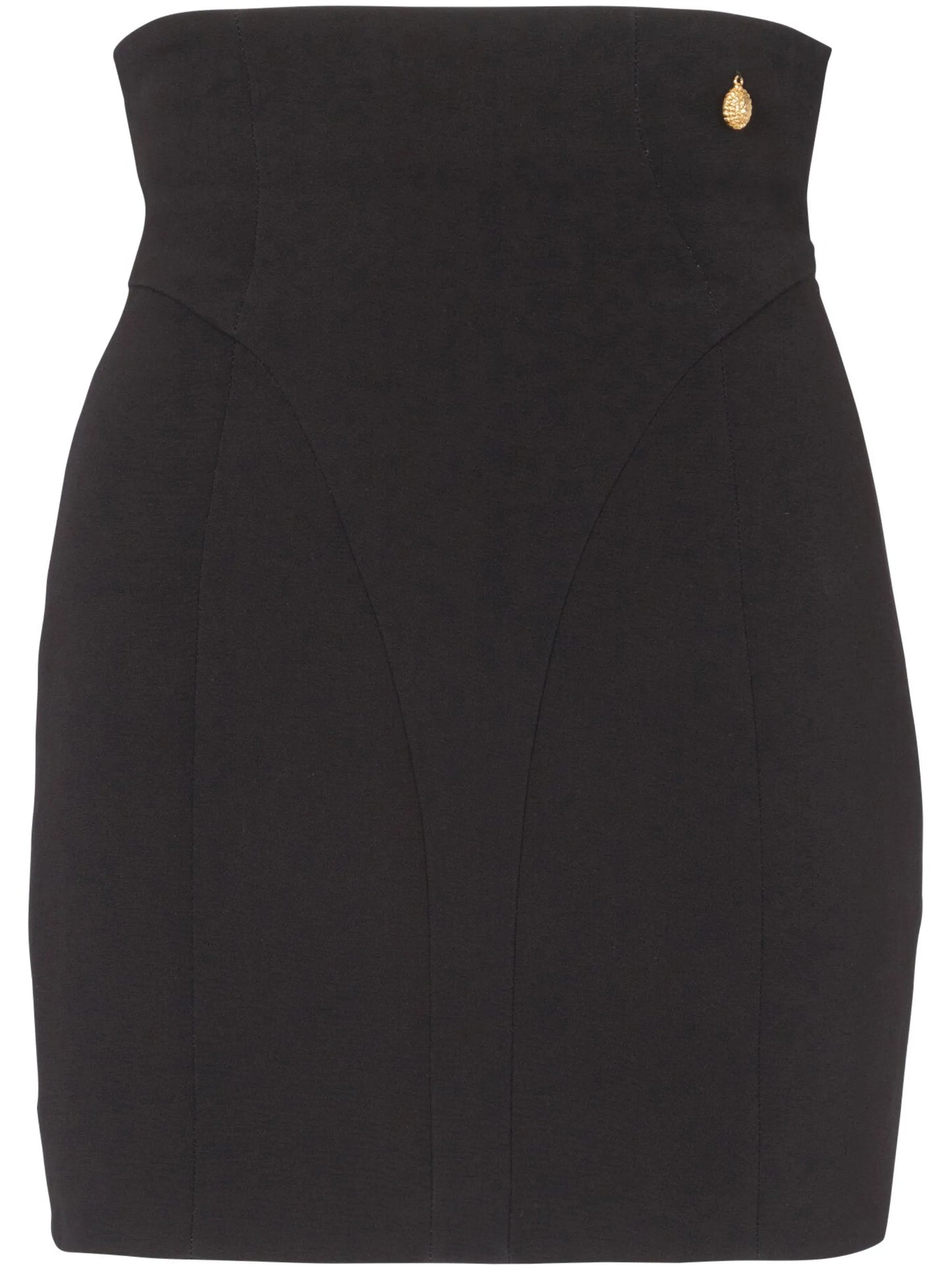 high-waisted crepe miniskirt