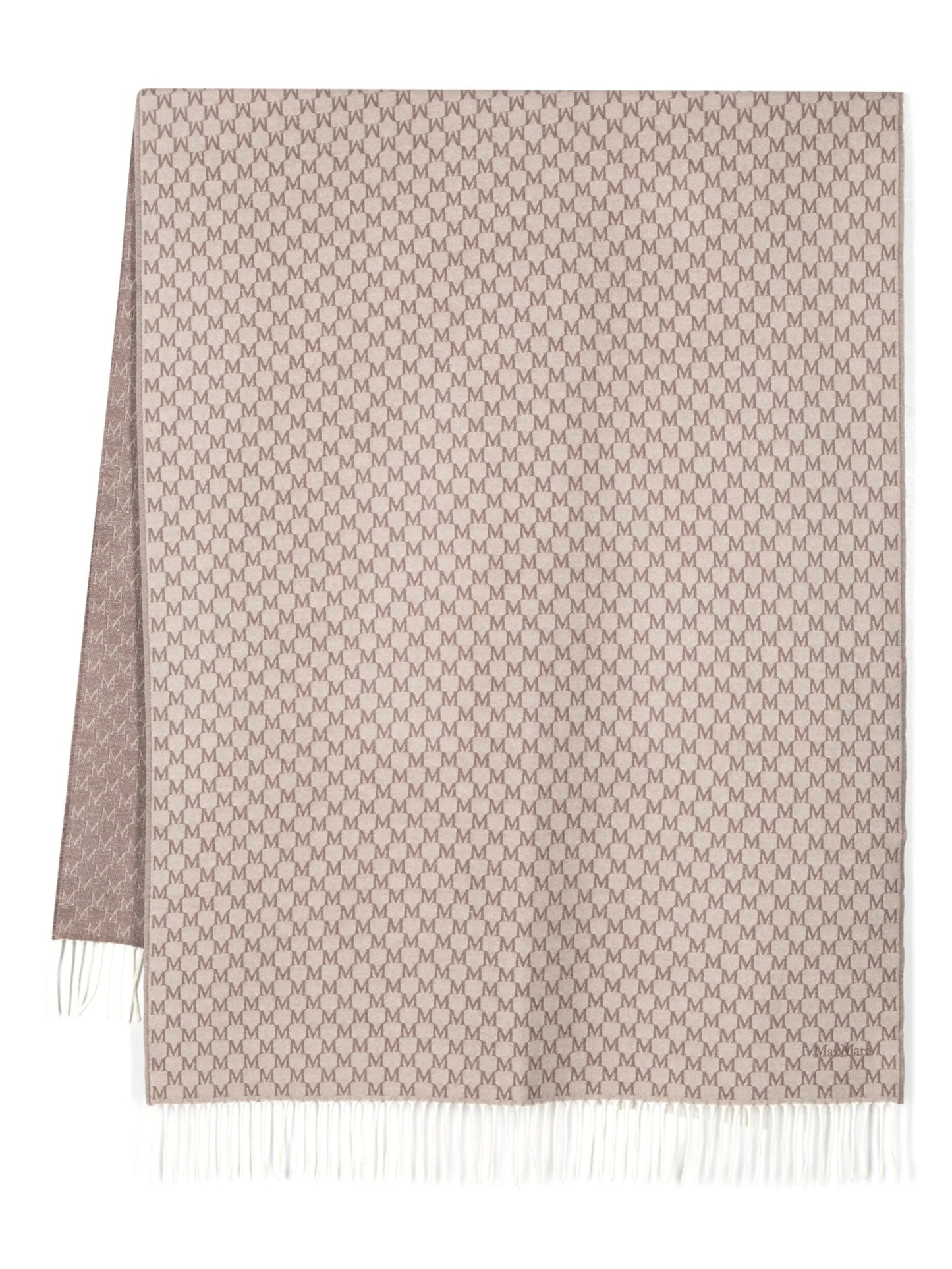 logo-jacquard stole