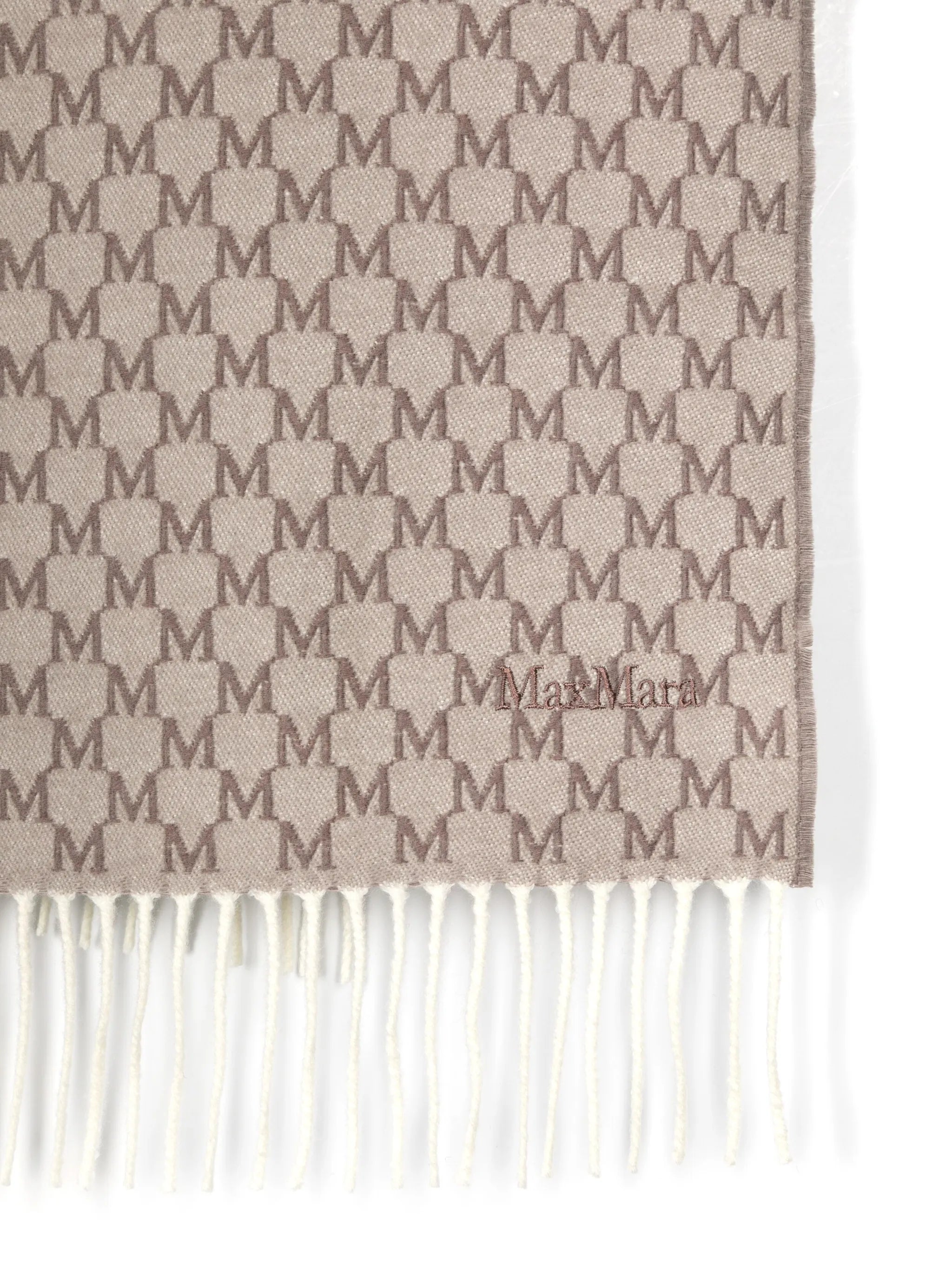 logo-jacquard stole