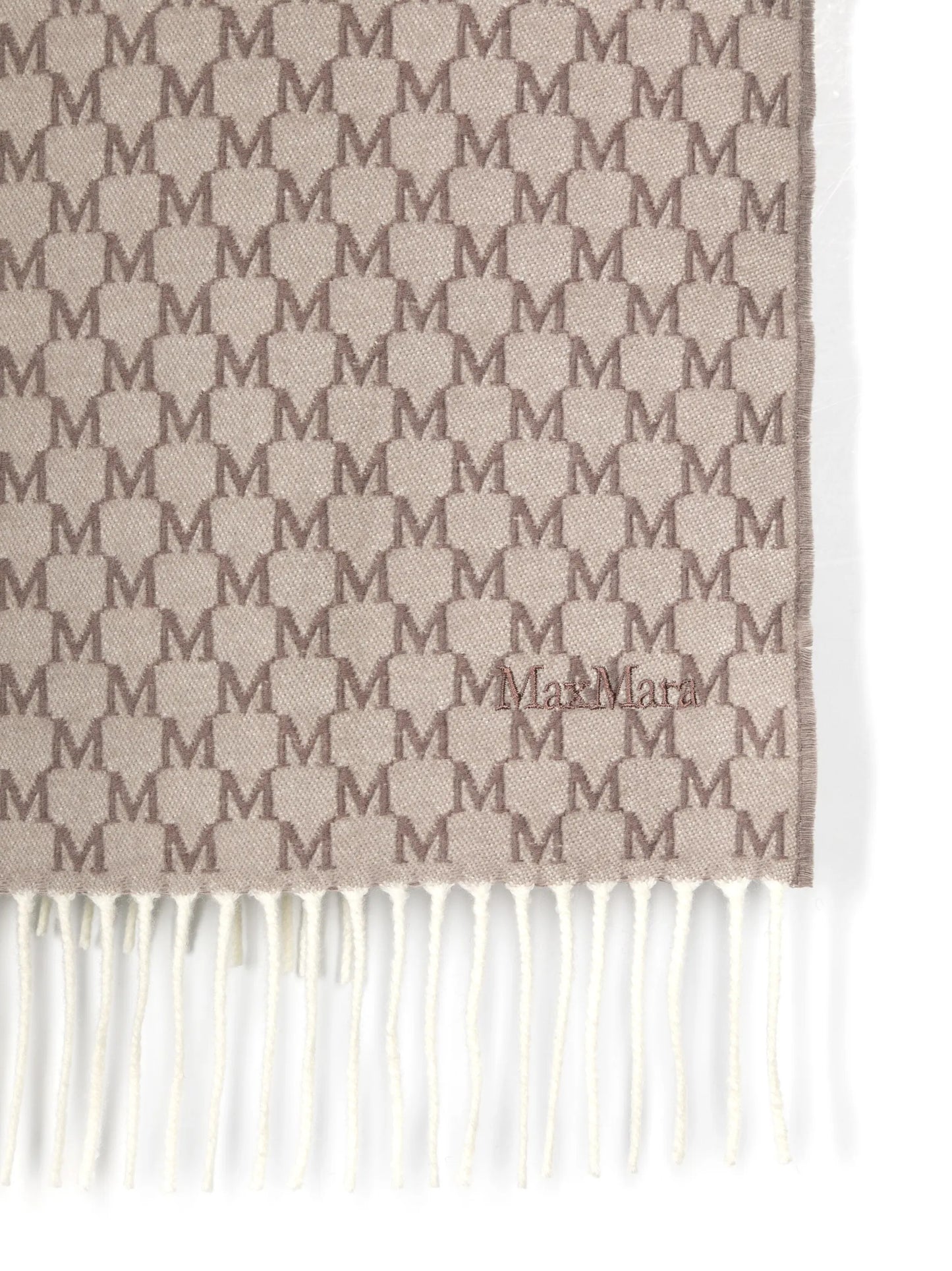 logo-jacquard stole