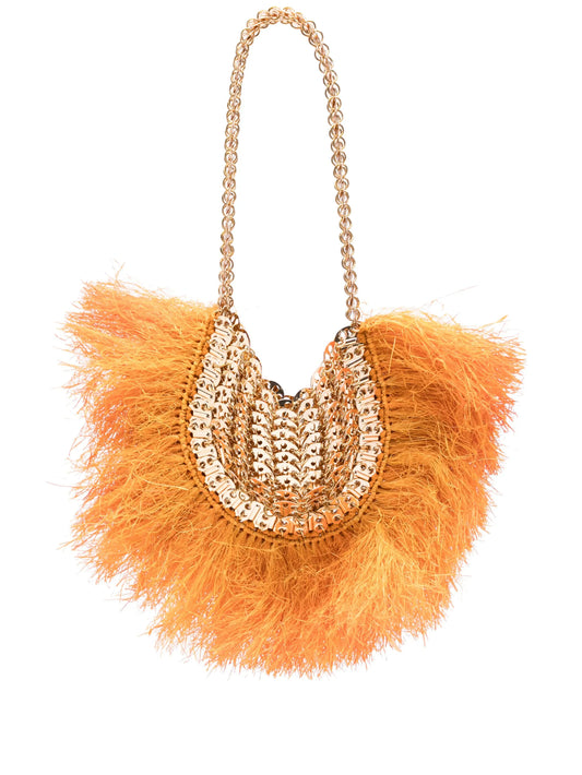 1969 Moon fringe-detail tote bag
