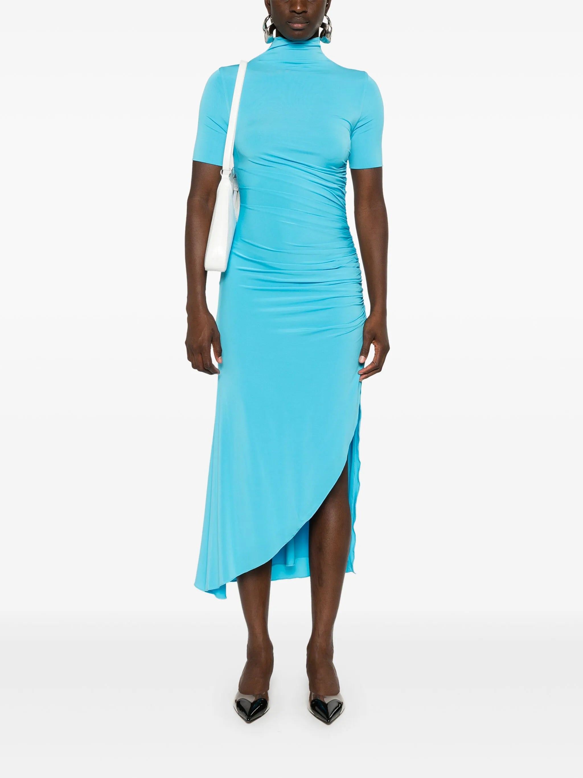 bodycon draped dress