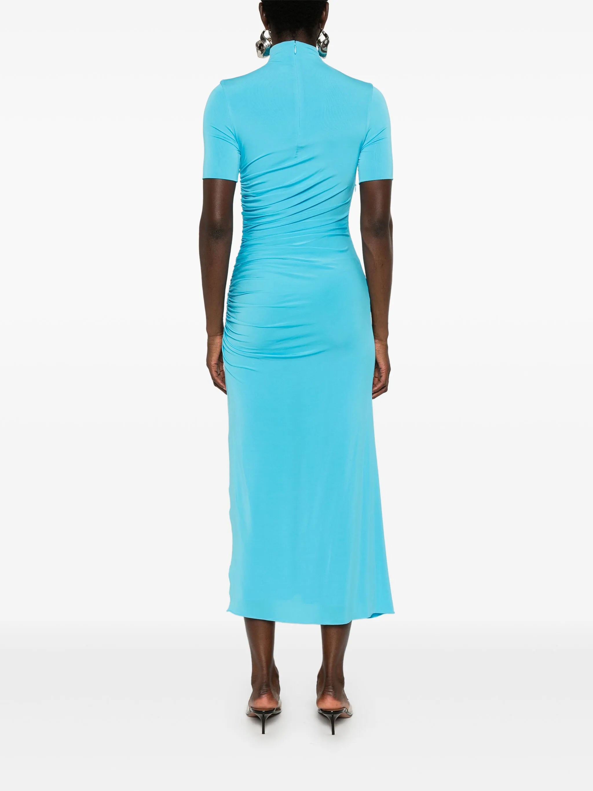 bodycon draped dress