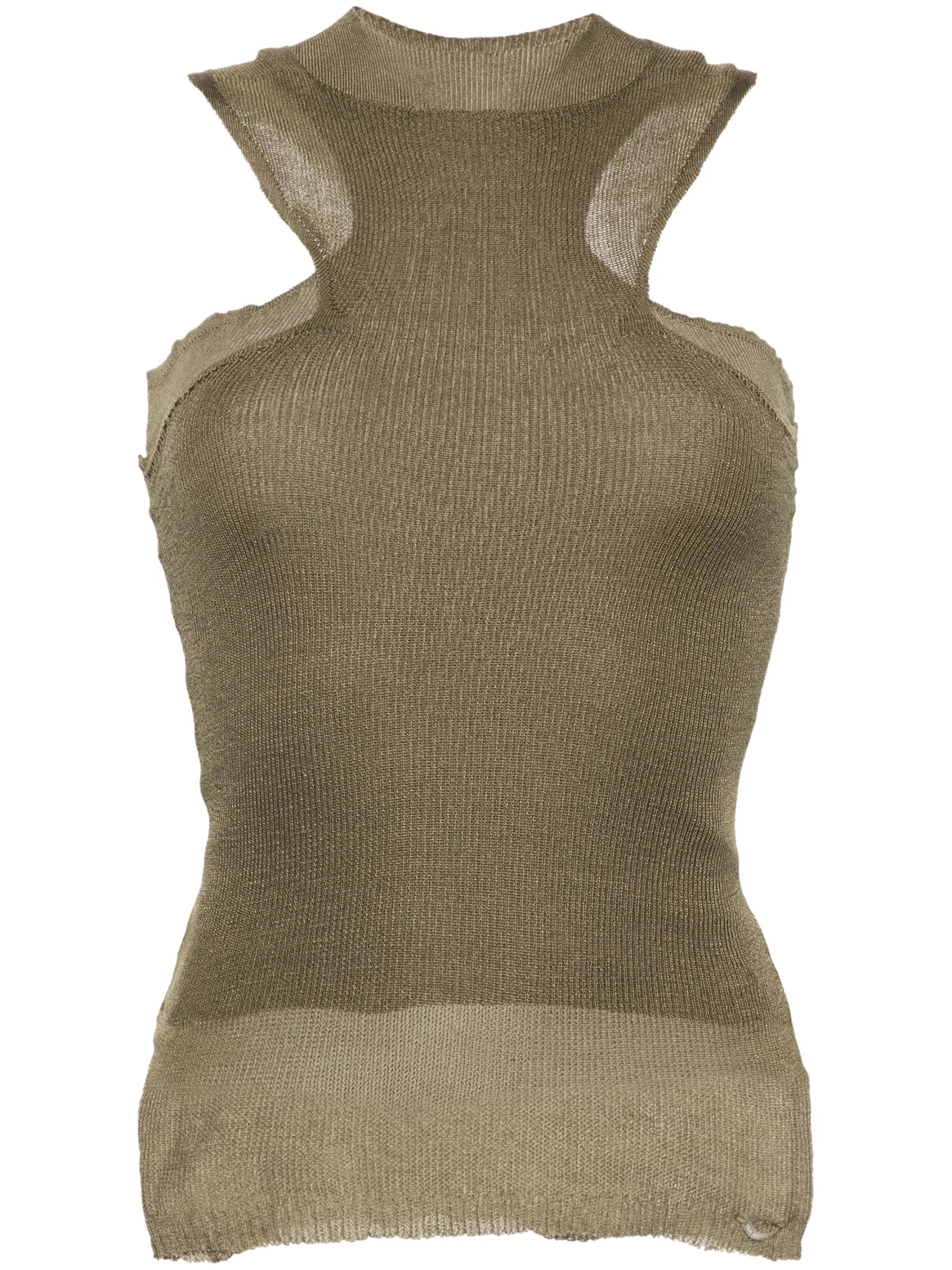layered racerback tank top