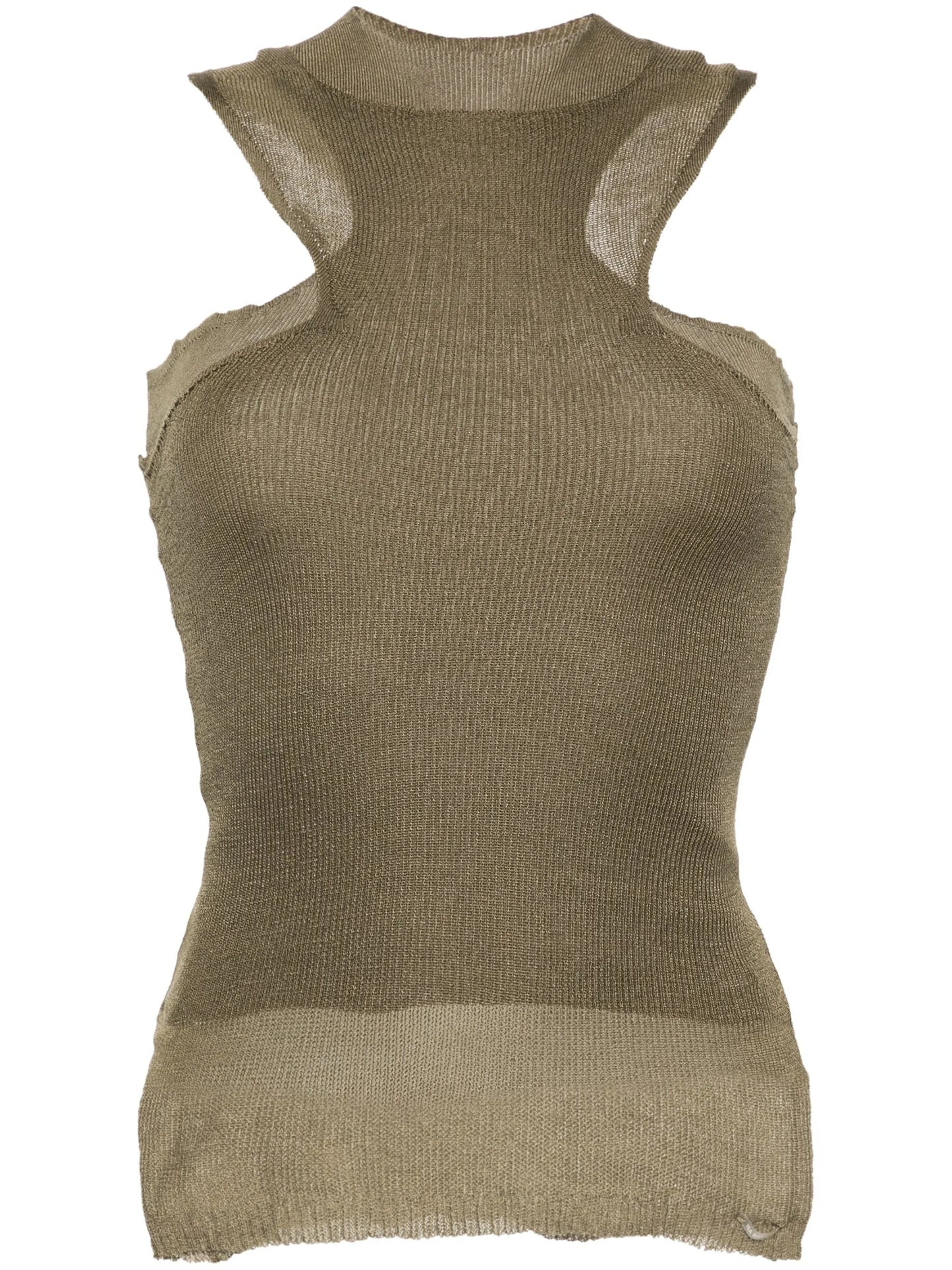 layered racerback tank top