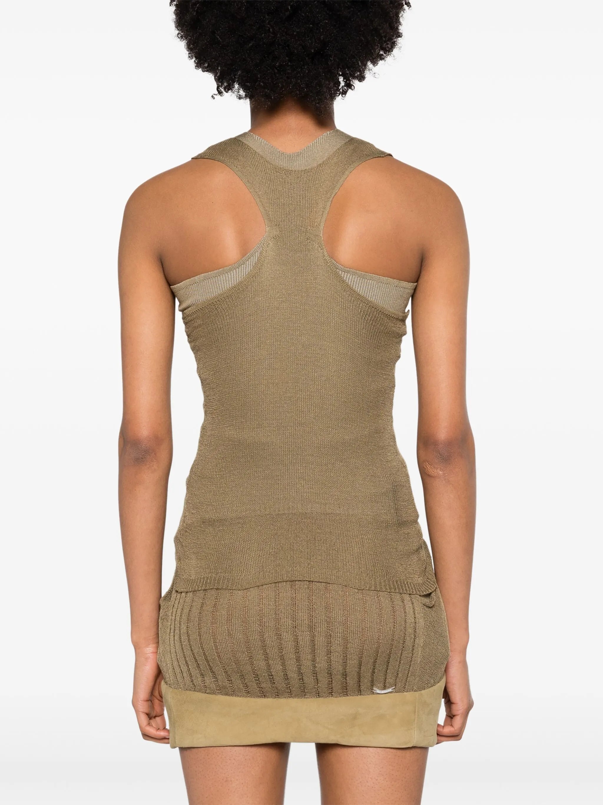 layered racerback tank top