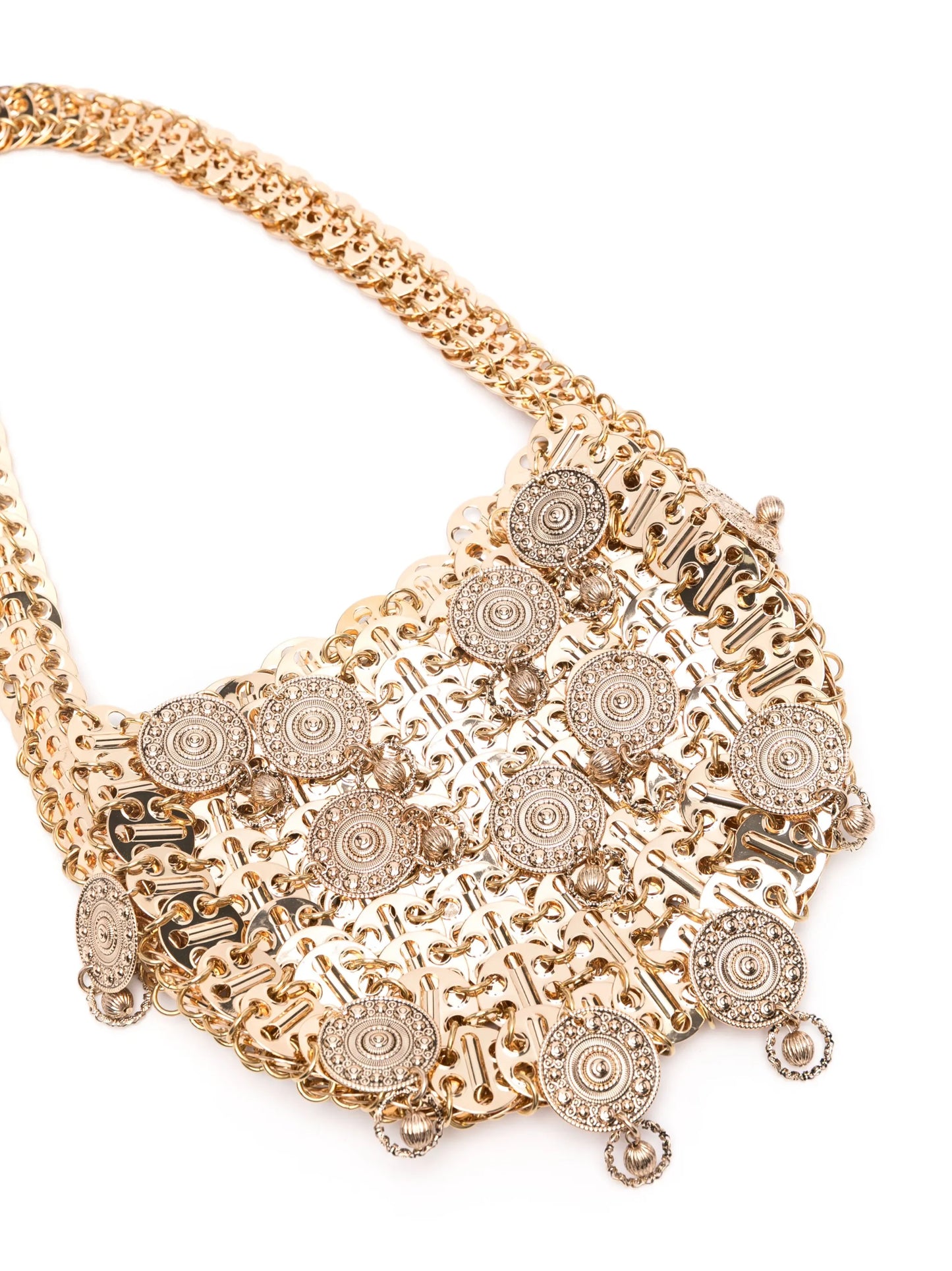 medal-pendants shoulder bag