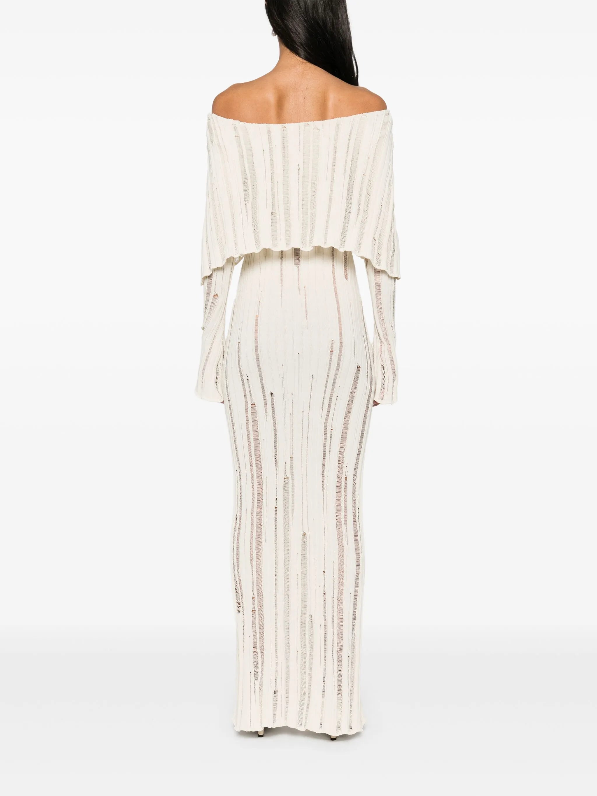 ribbed-knit maxi dress