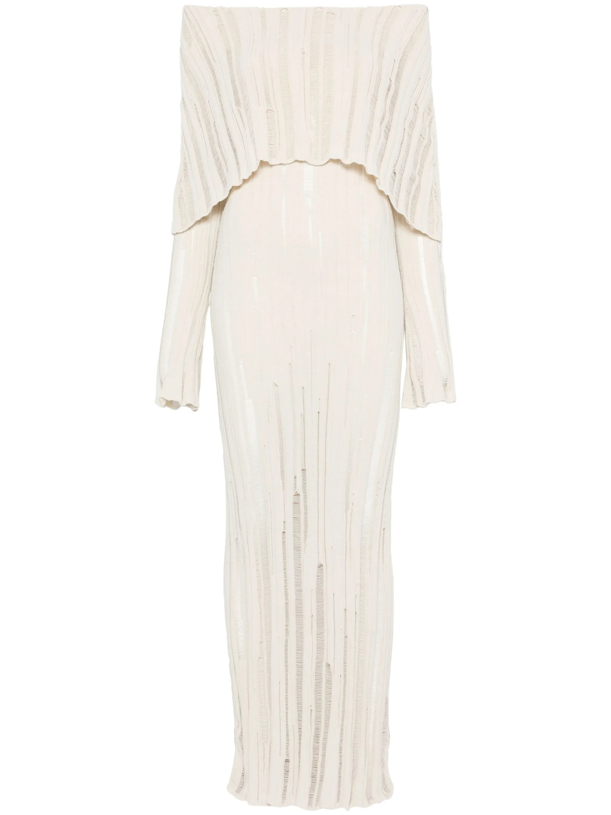 ribbed-knit maxi dress