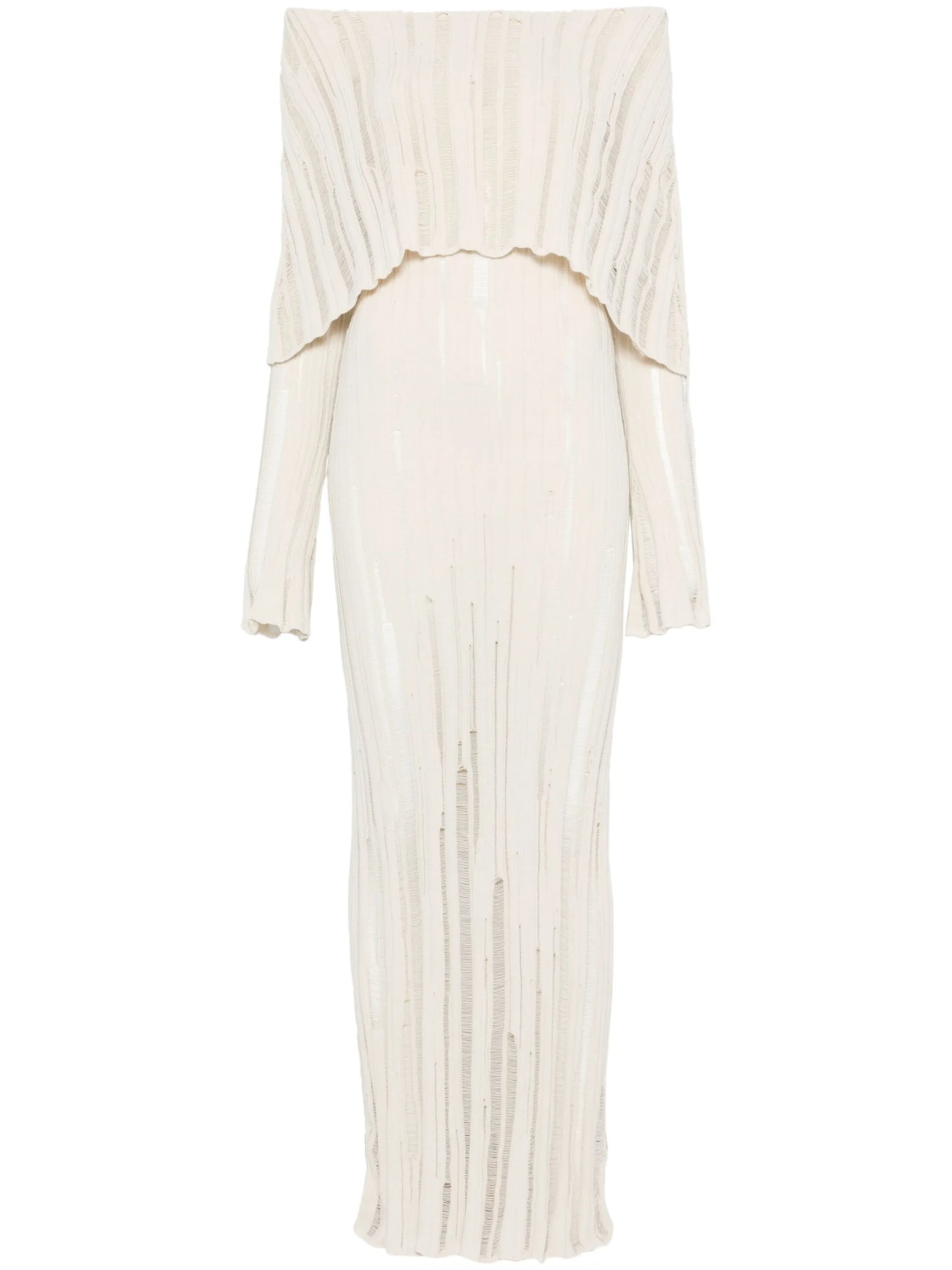 ribbed-knit maxi dress