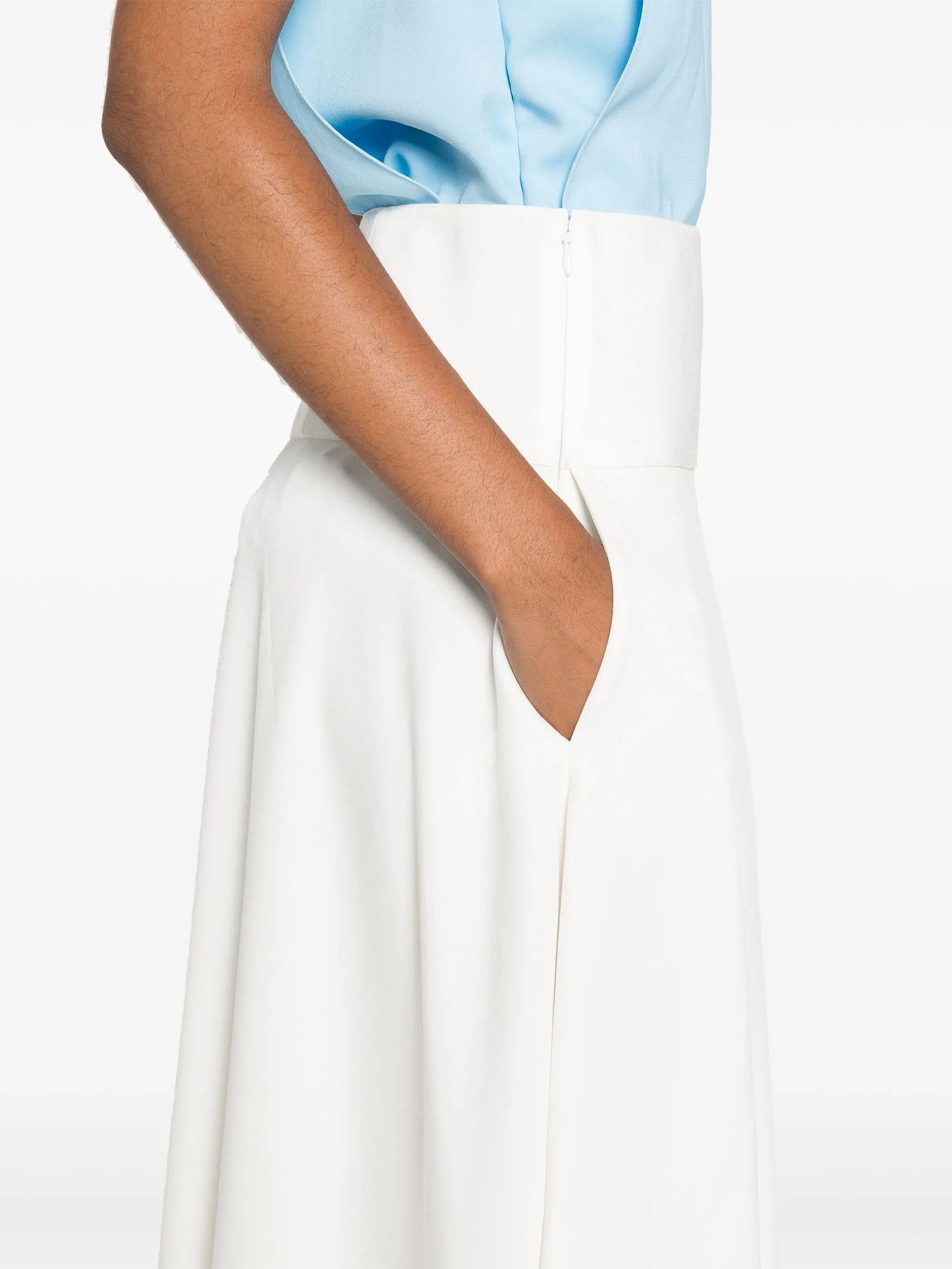 asymmetric midi skirt