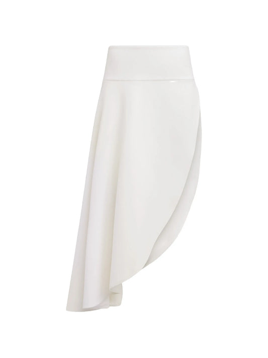 asymmetric midi skirt