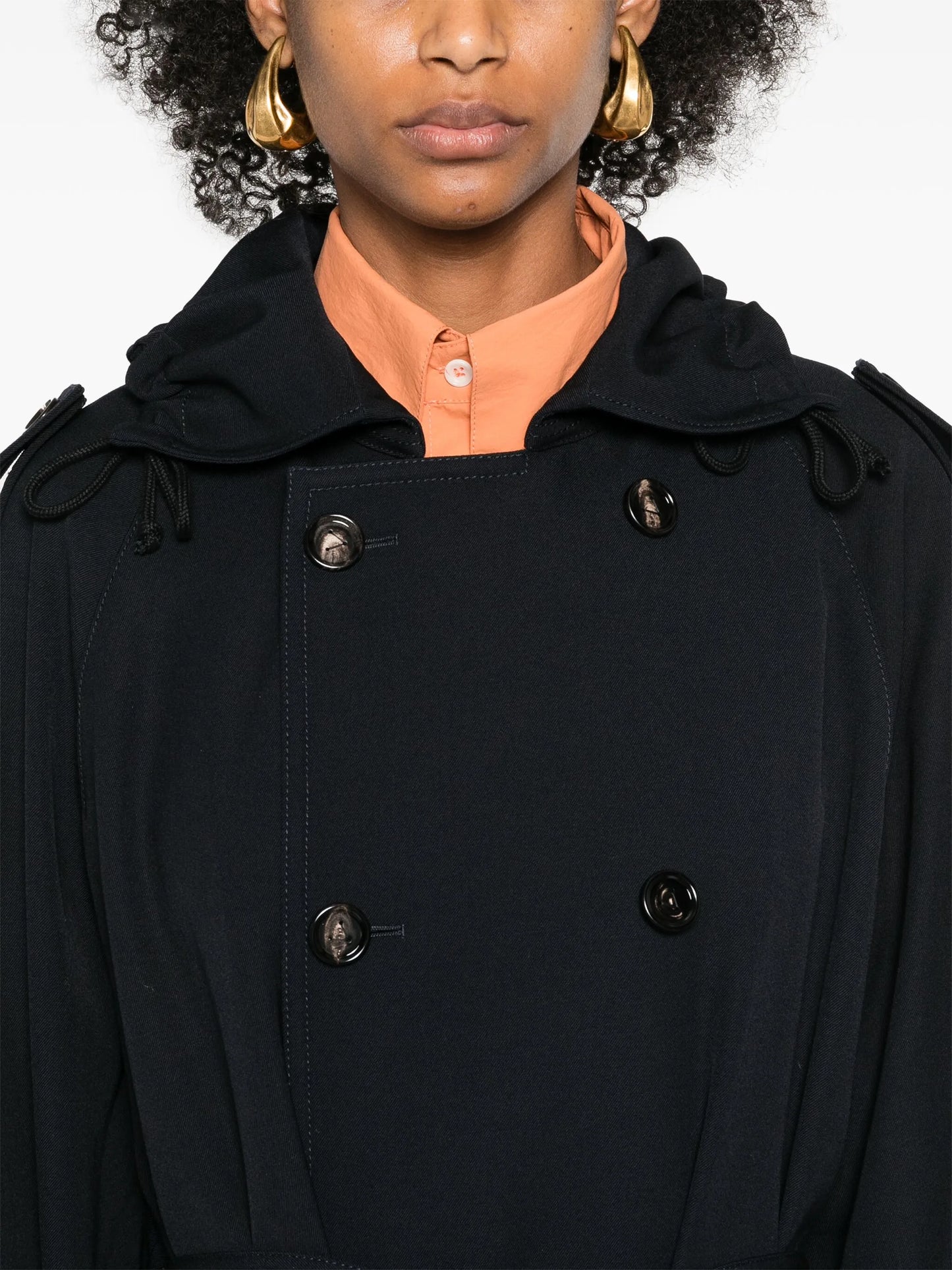 belted wool trench coat