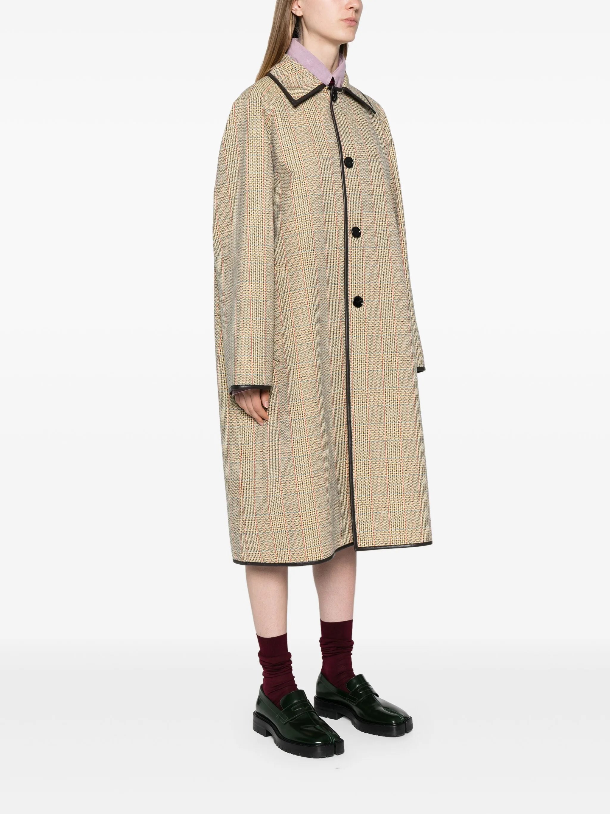 Prince of Wales check patterned coat