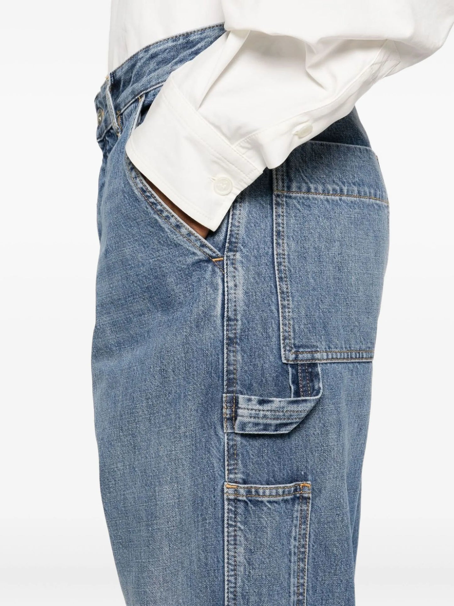 straight-leg cargo jeans
