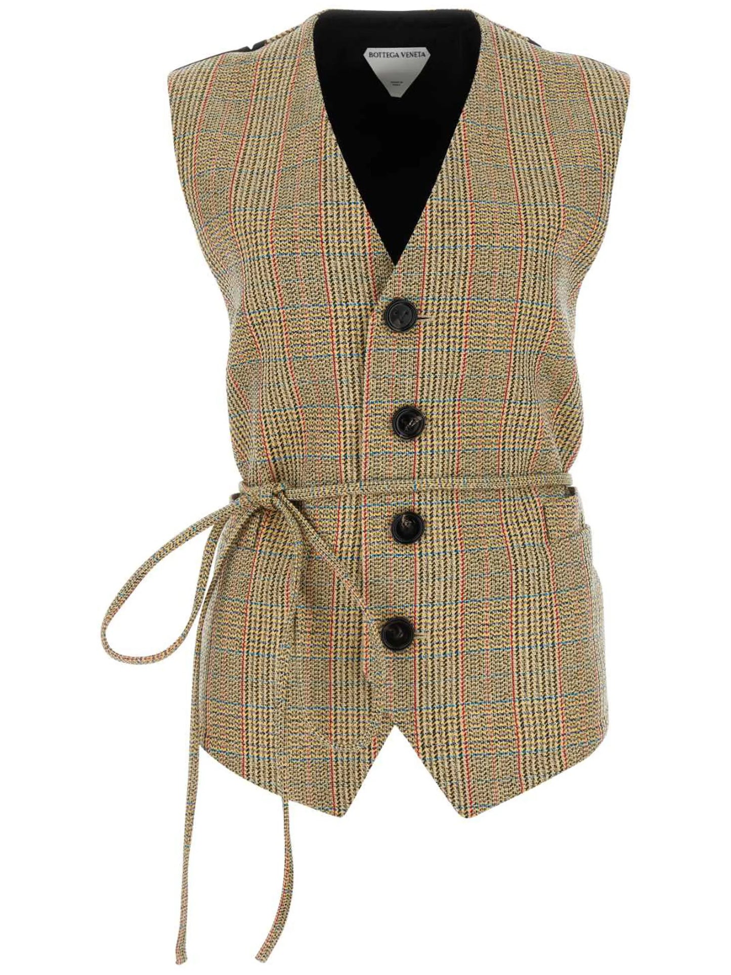 Prince of Wales check patterned gilet