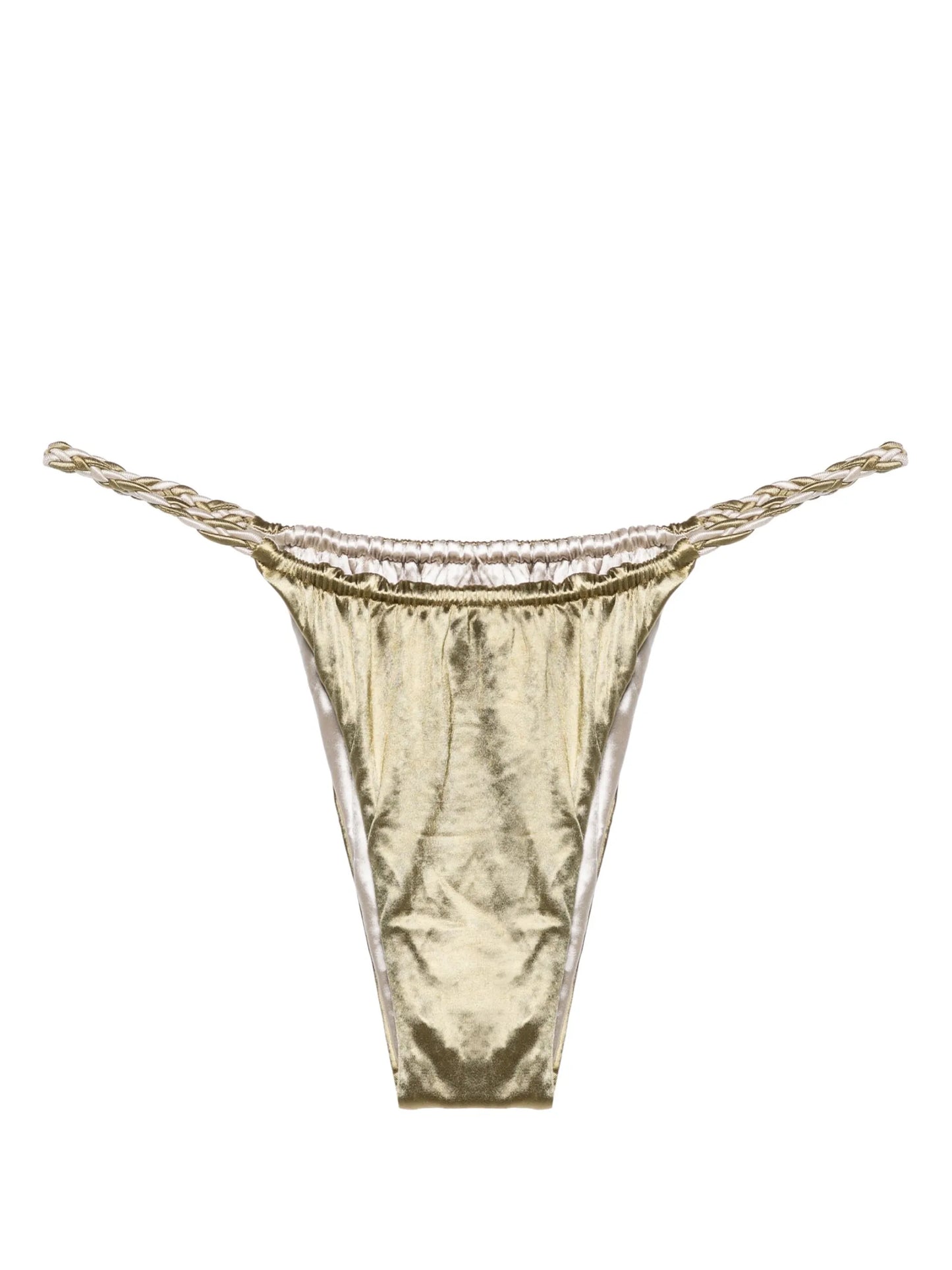 braided-straps reversible bikini bottoms