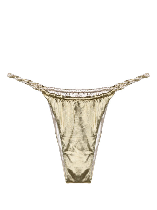 braided-straps reversible bikini bottoms