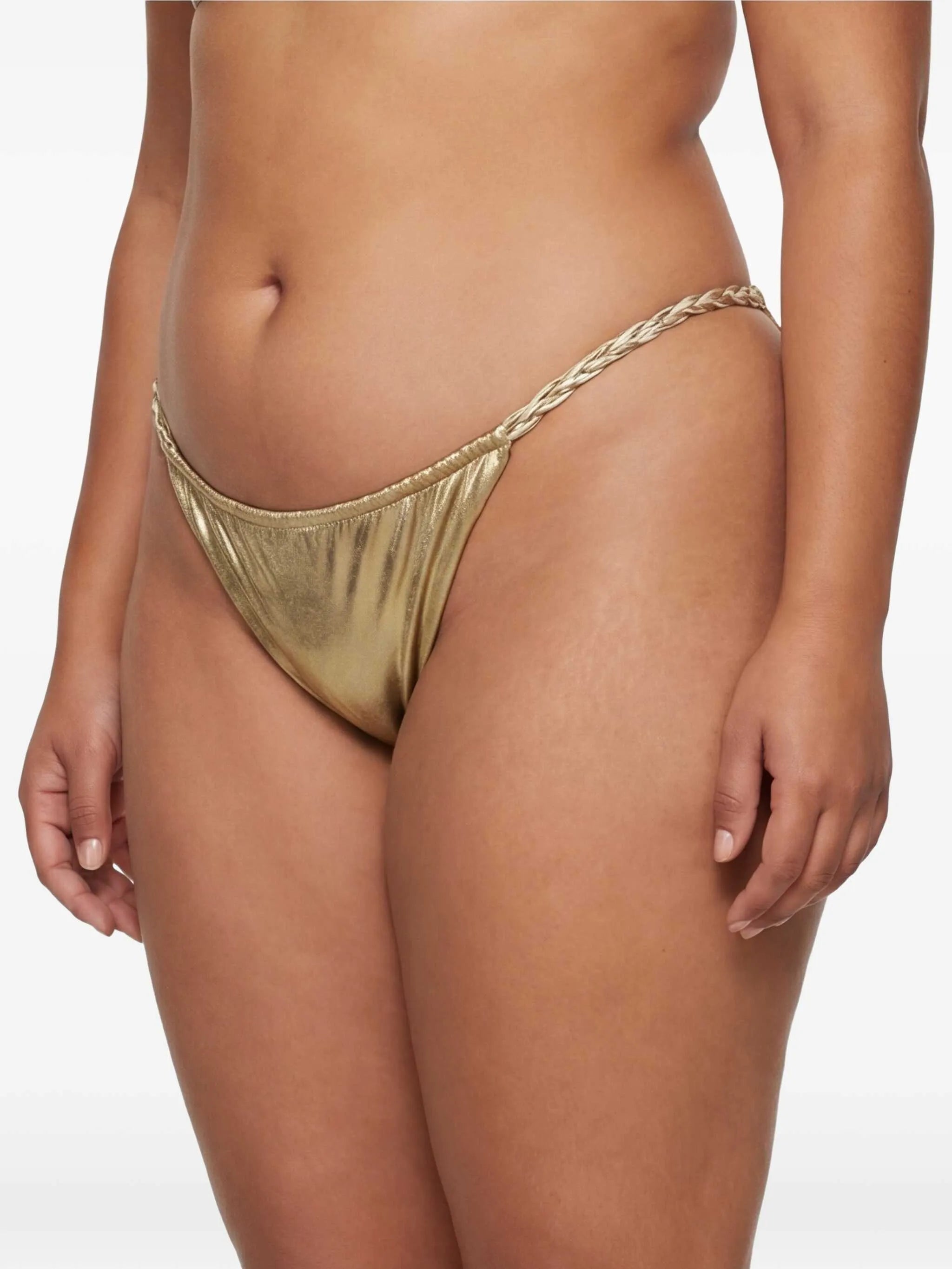 braided-straps reversible bikini bottoms