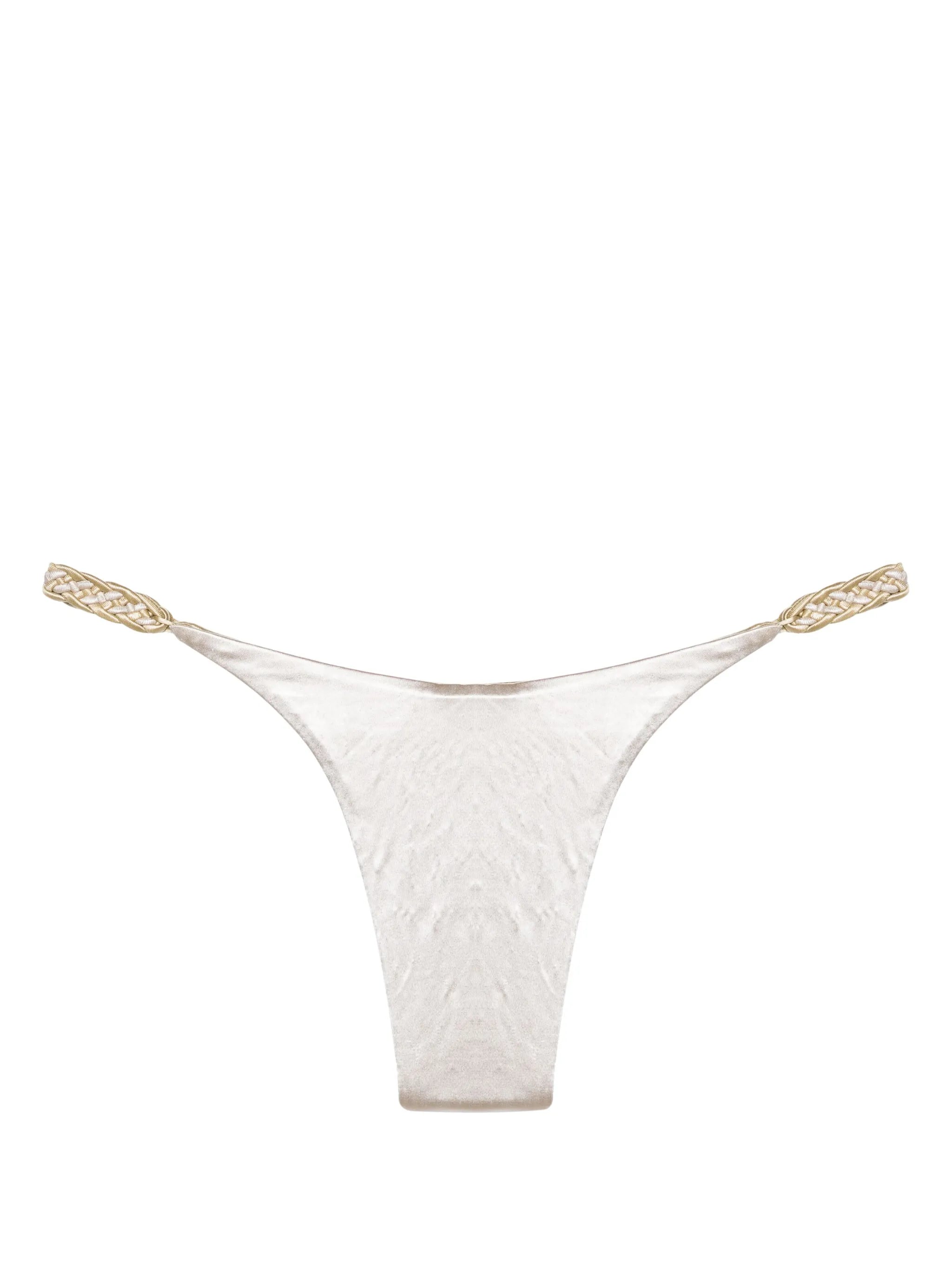 braided-straps reversible bikini bottoms