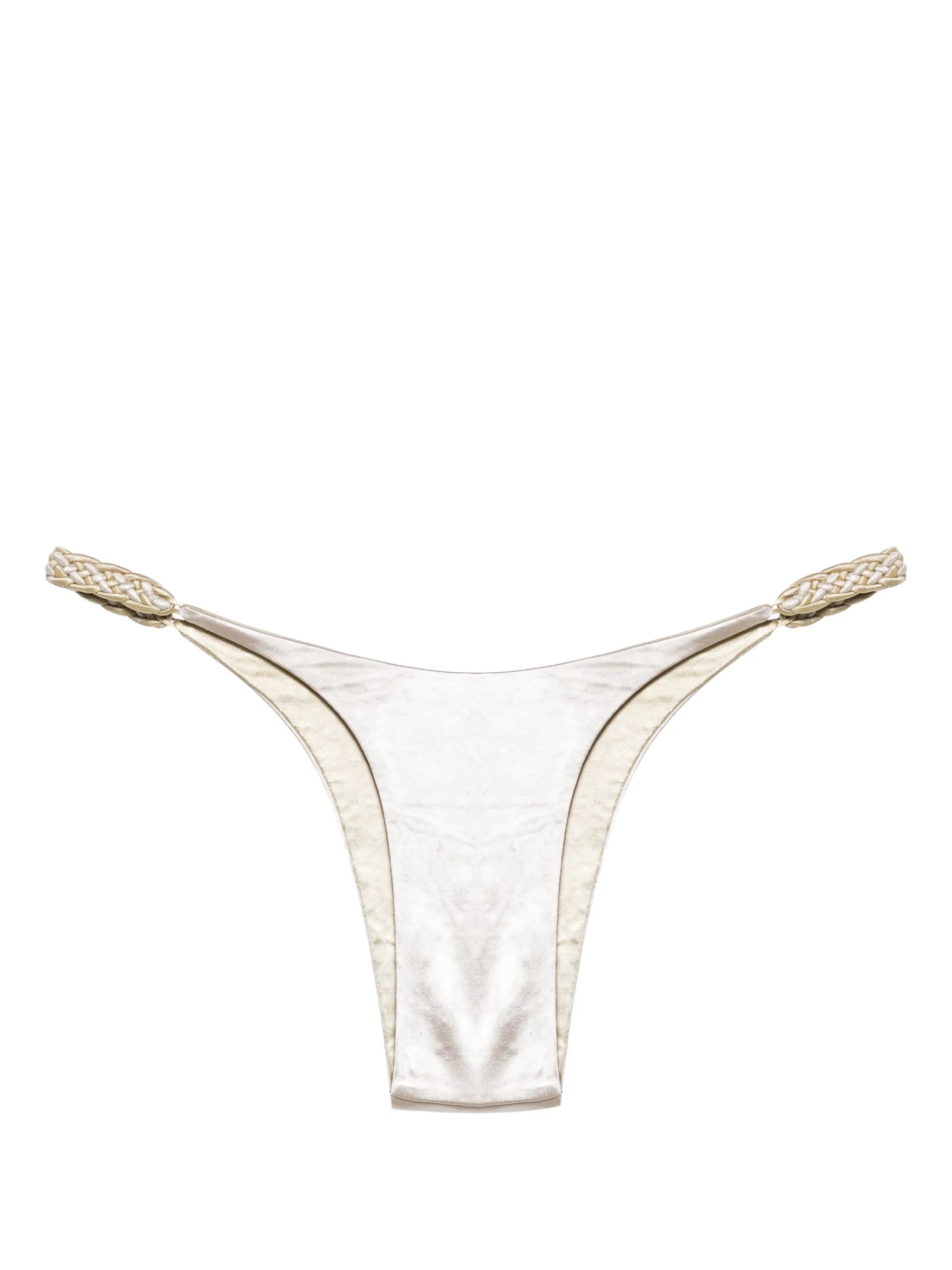braided-straps reversible bikini bottoms