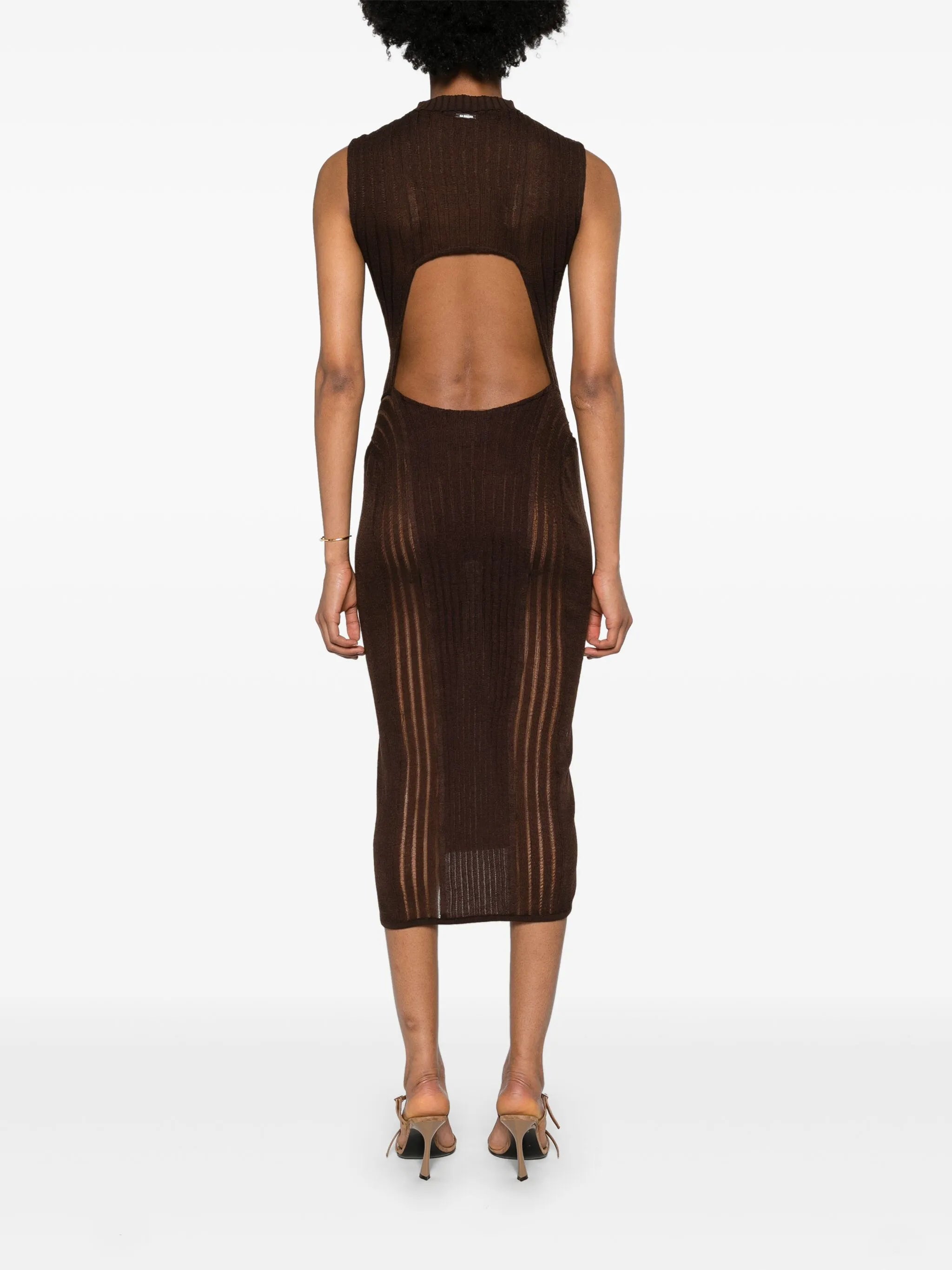 Orion ribbed midi dress