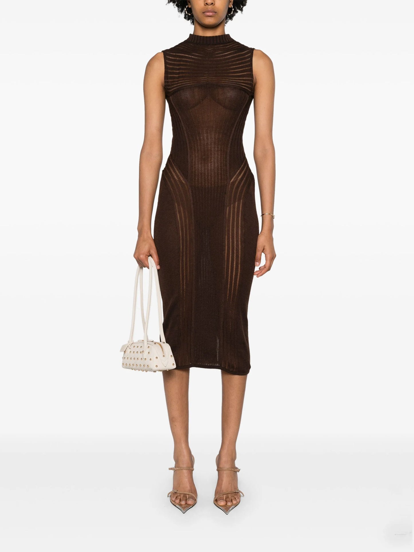 Orion ribbed midi dress