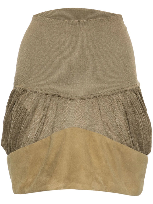 Grace peplum miniskirt