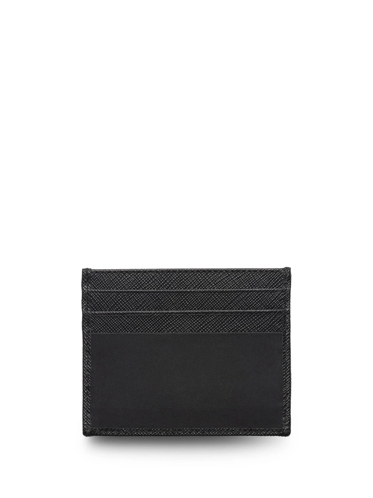 triangle-logo leather wallet