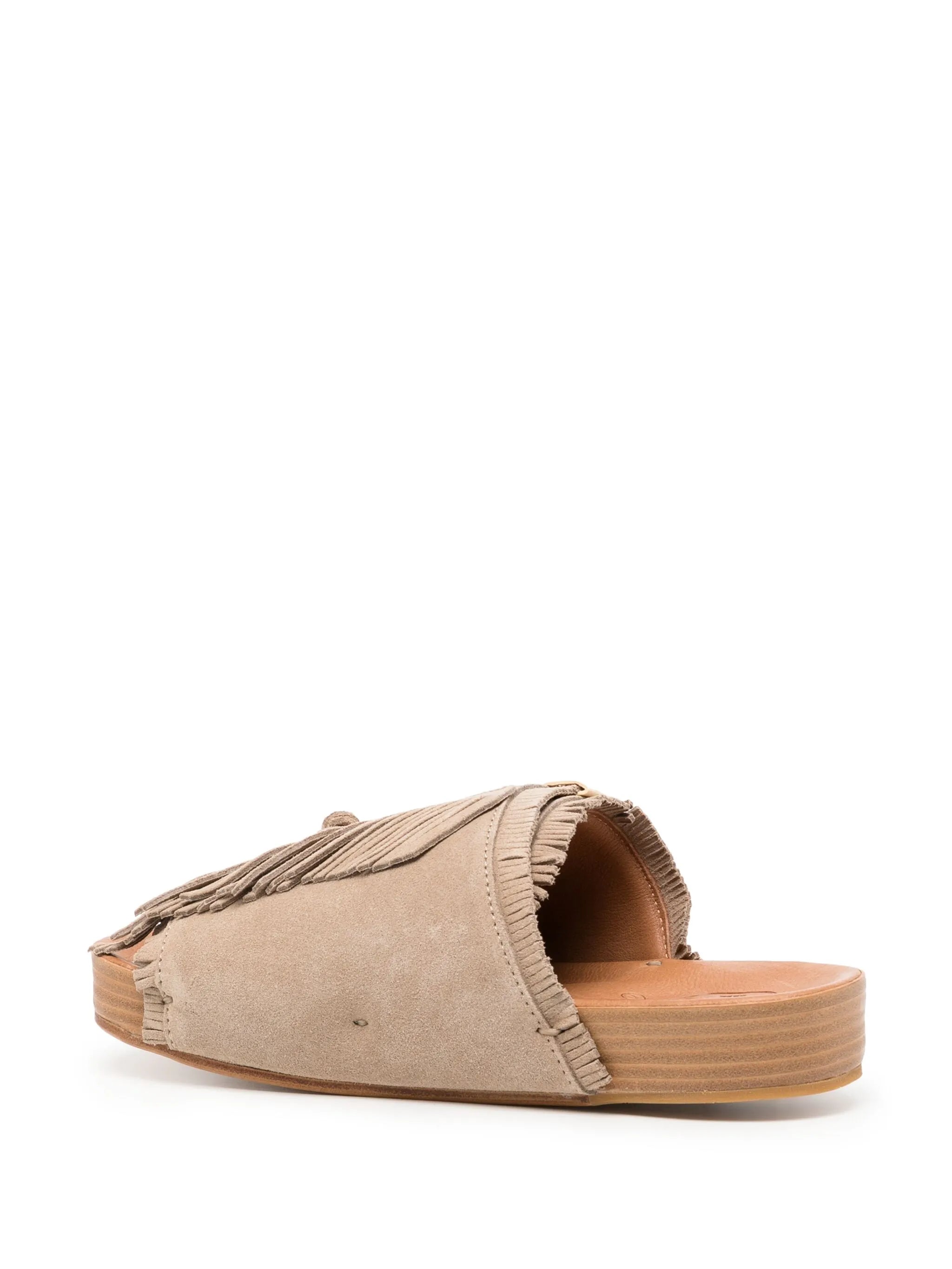 Christo Shaman Folk suede slides