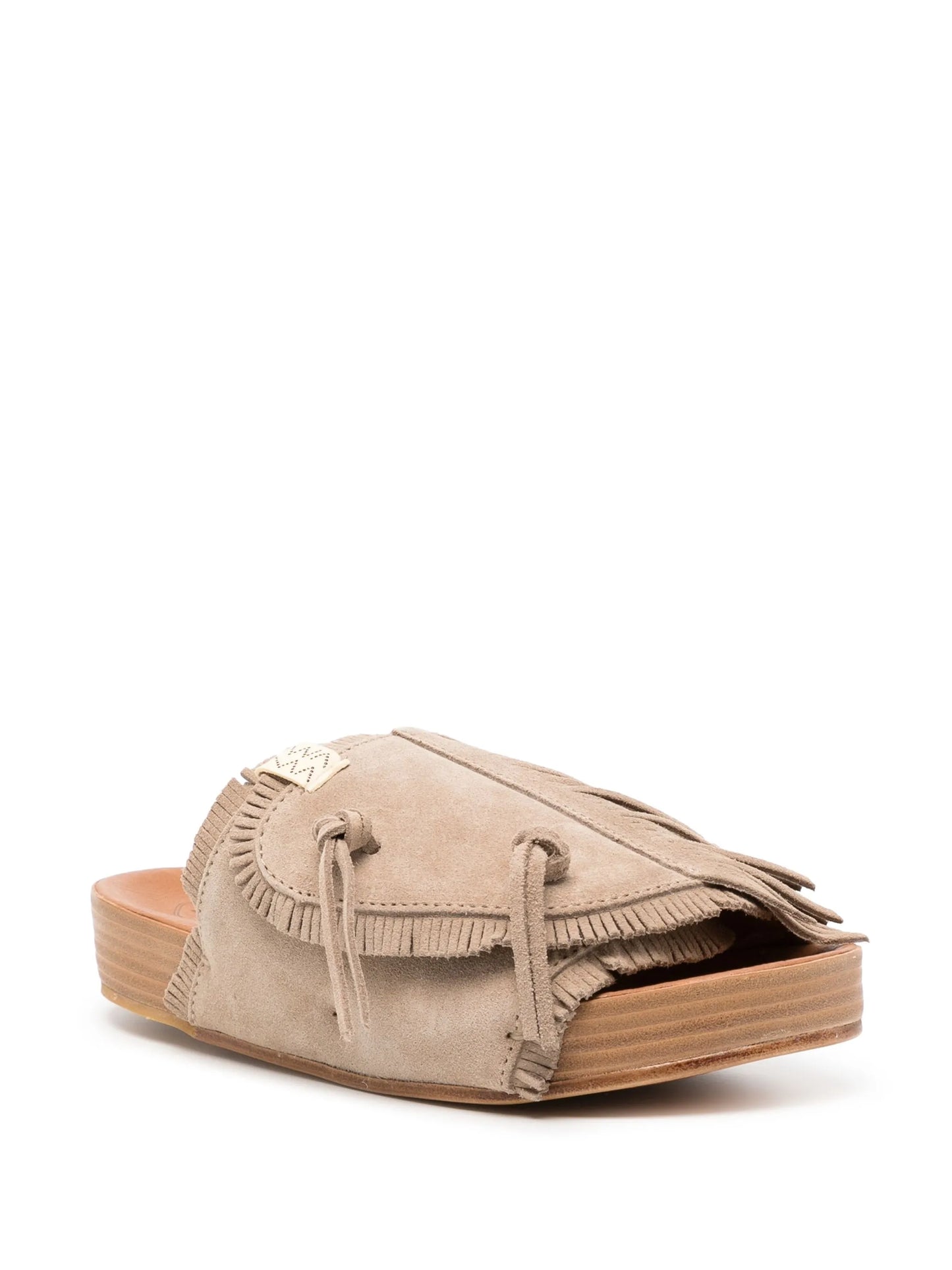 Christo Shaman Folk suede slides