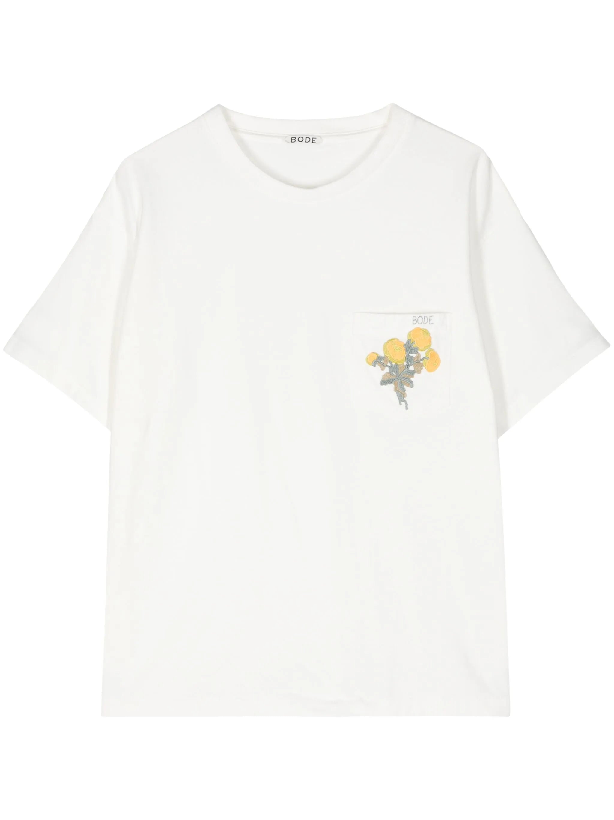 Flower logo-embroidery T-Shirt