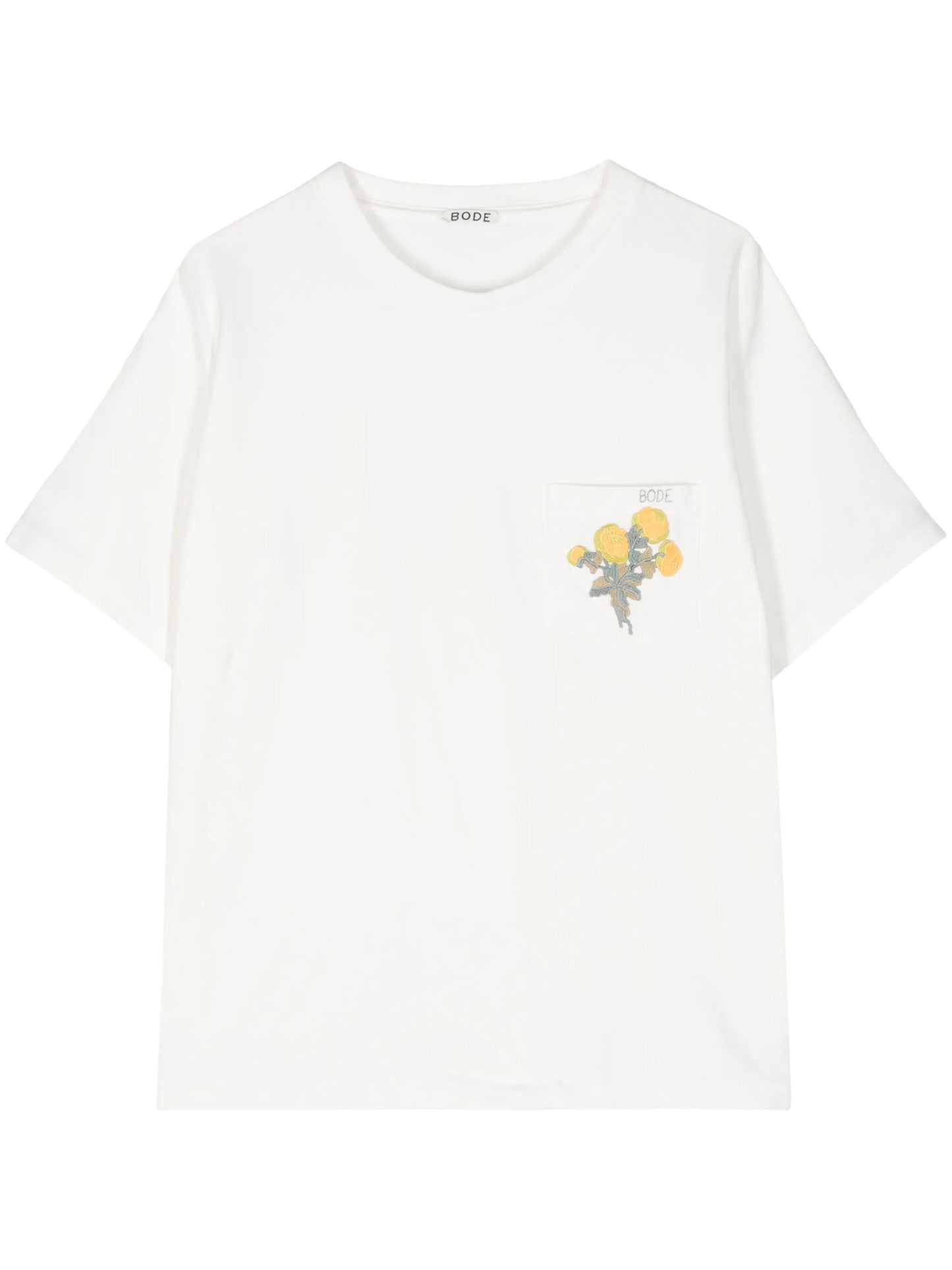 Flower logo-embroidery T-Shirt